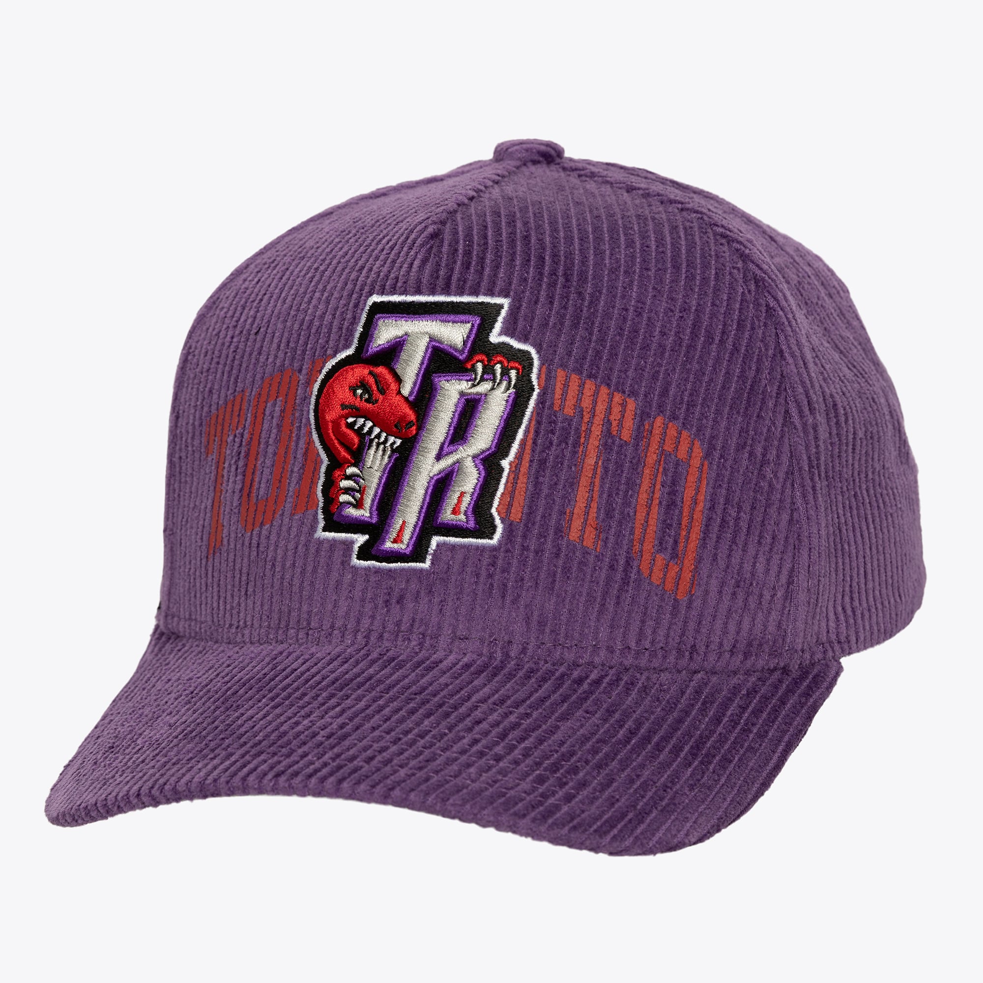 Toronto Raptors Purple Hardwood Classics Arch Stamp Pro Pinch Snapback Hat
