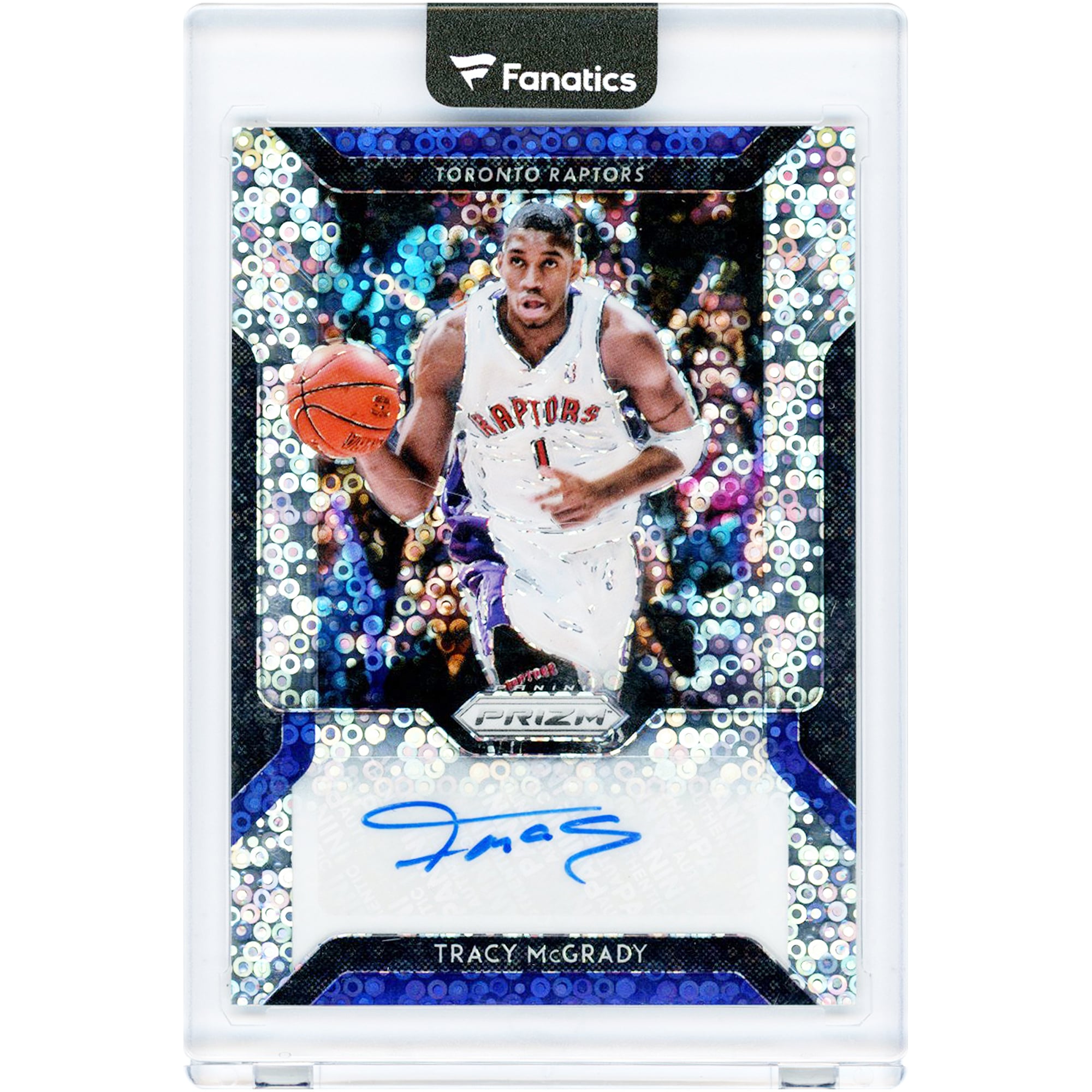Carte autographiée de Tracy McGrady (Ractors de Toronto) 2018-19 Panini Prizm Fast Break Prizm #FB-TMG