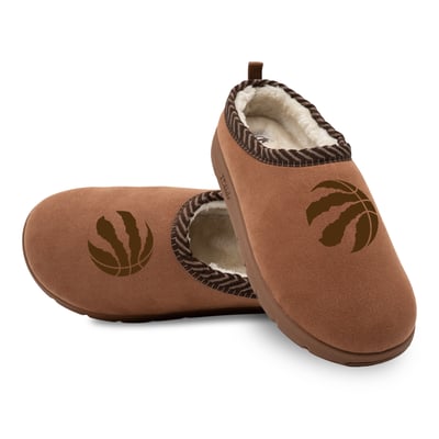 Toronto Raptors ISlide Unisex Tonal Logo Mission Slippers - Tan
