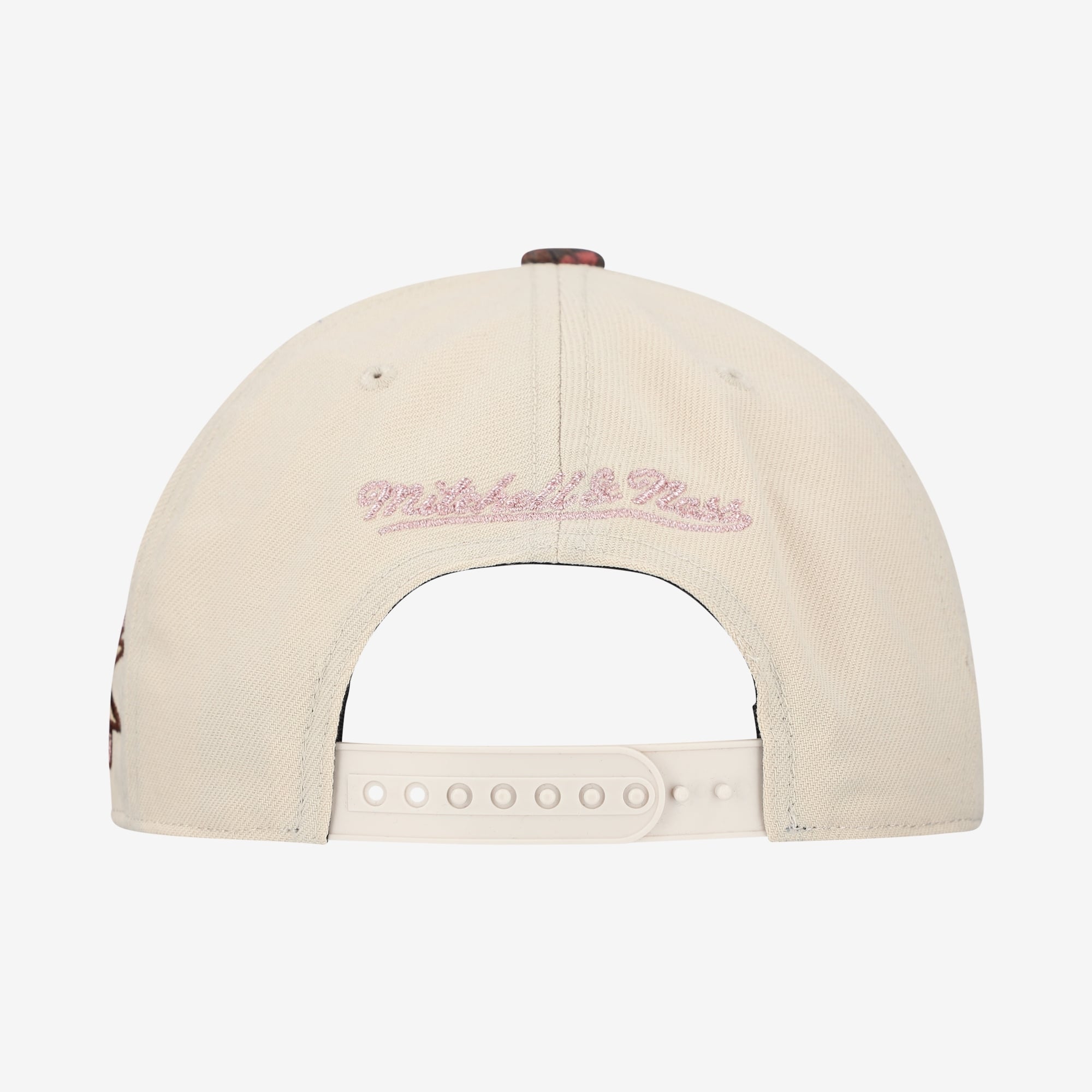Casquette unisexe Mitchell & Ness crème Toronto Raptors Hardwood Classics automne rose Pro