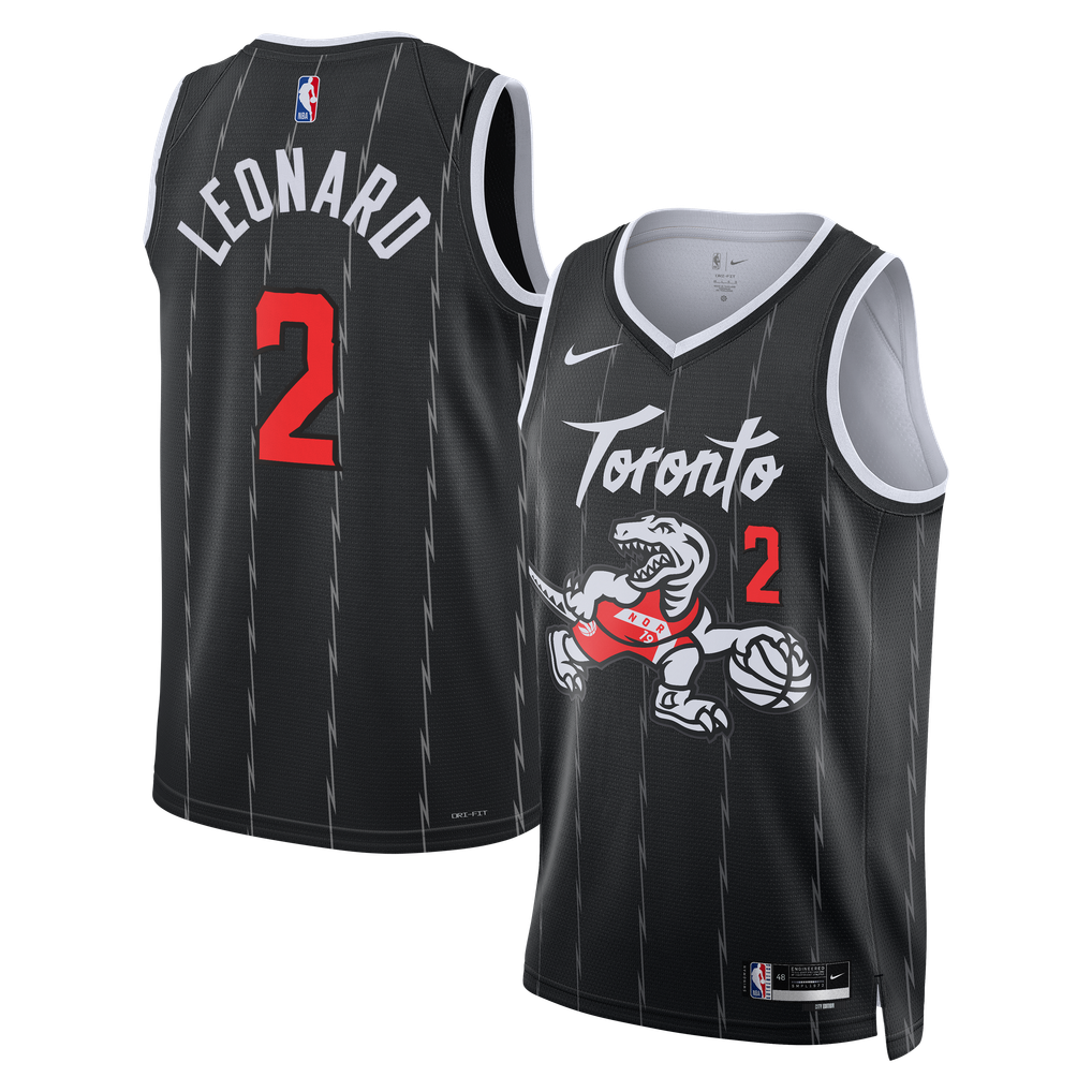 Unisex Nike Kawhi Leonard Black Toronto Raptors Swingman Jersey - City ...