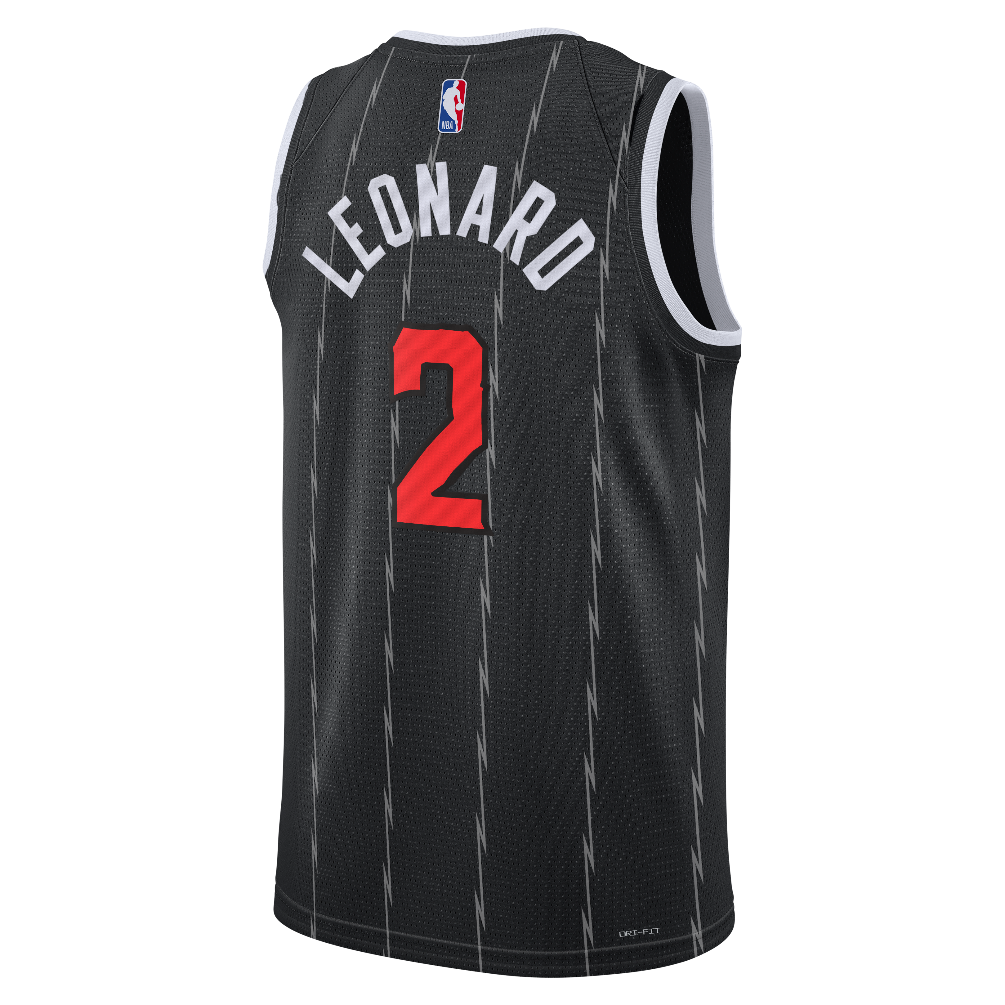 Maillot unisexe Nike Kawhi Leonard noir Toronto Raptors Swingman - Édition City