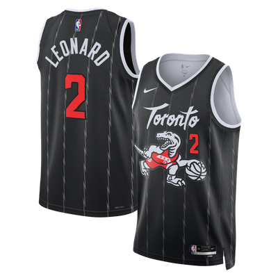 Kawhi Leonard Toronto Raptors Nike Unisex Swingman Jersey - City Edition - Black