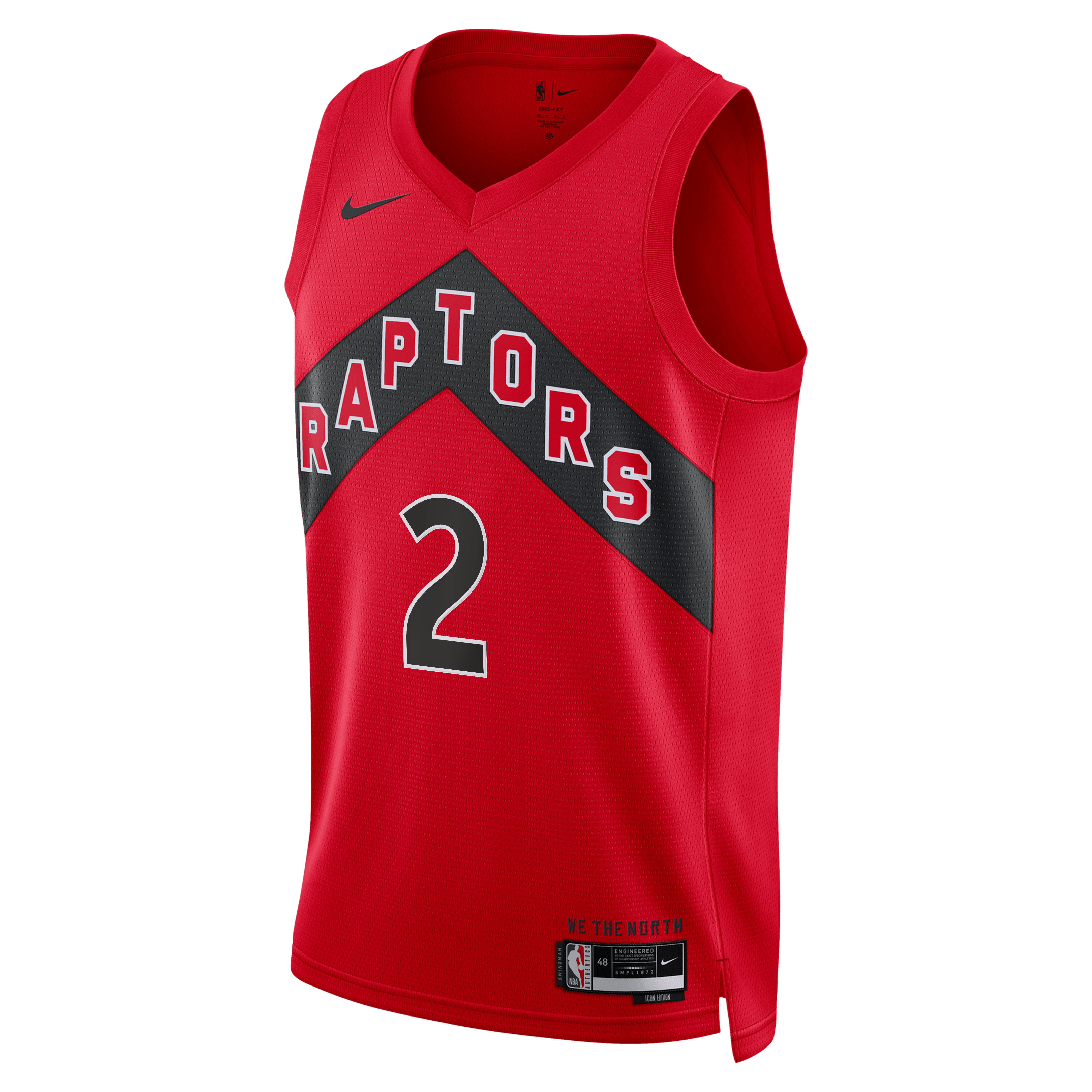 Maillot Swingman Nike Kawhi Leonard rouge des Raptors de Toronto, édition Icon, unisexe