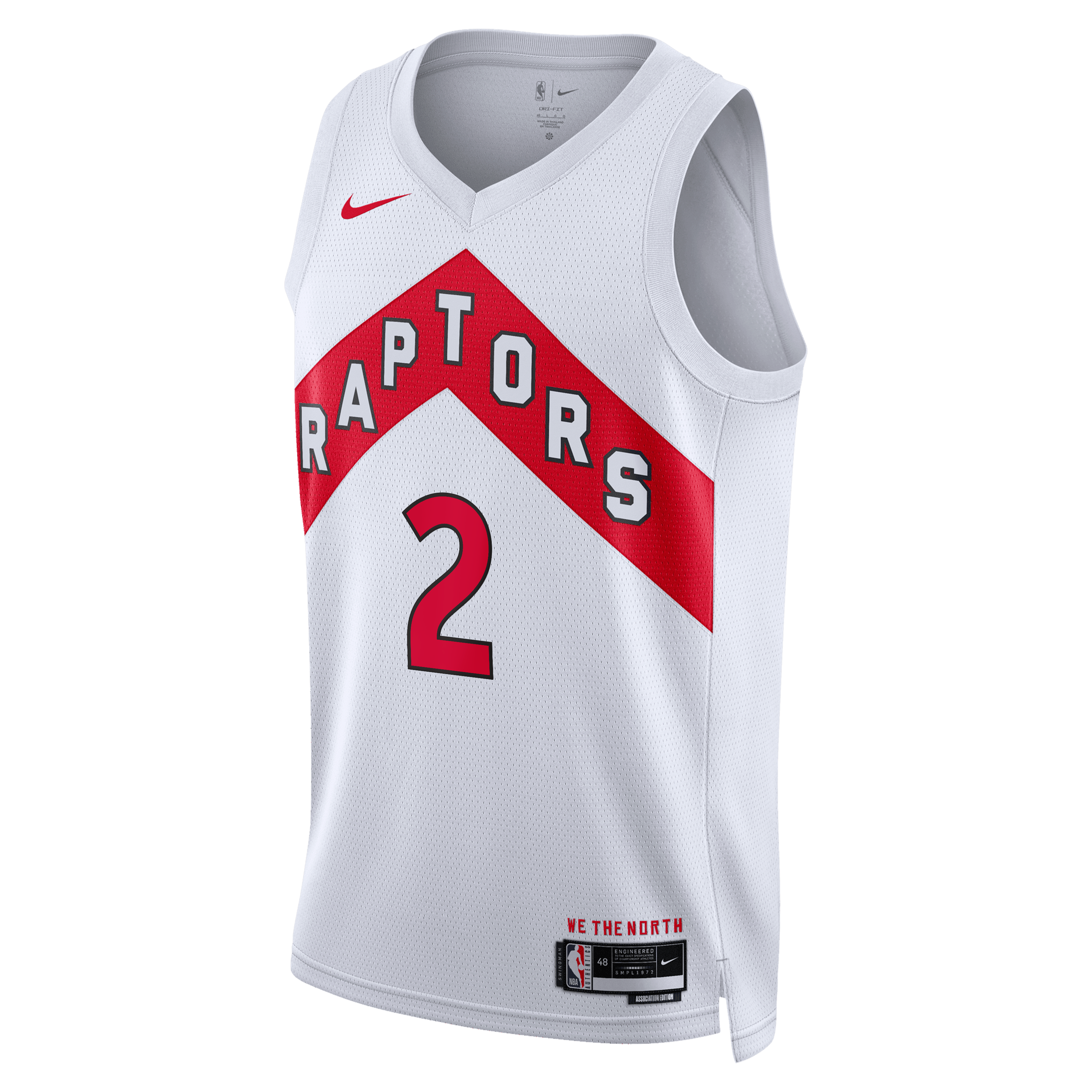Maillot unisexe Nike Kawhi Leonard blanc Toronto Raptors Swingman - Édition Association