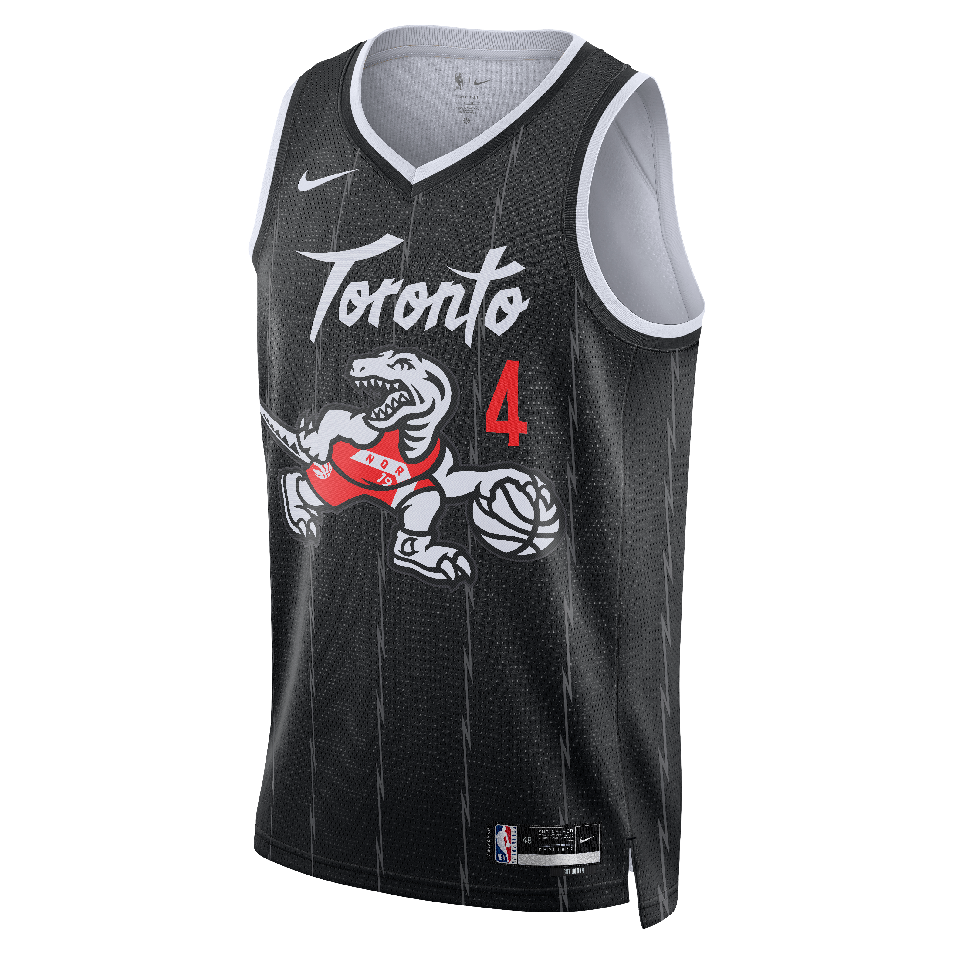 Unisex Nike Scottie Barnes Black Toronto Raptors Swingman Jersey - City Edition
