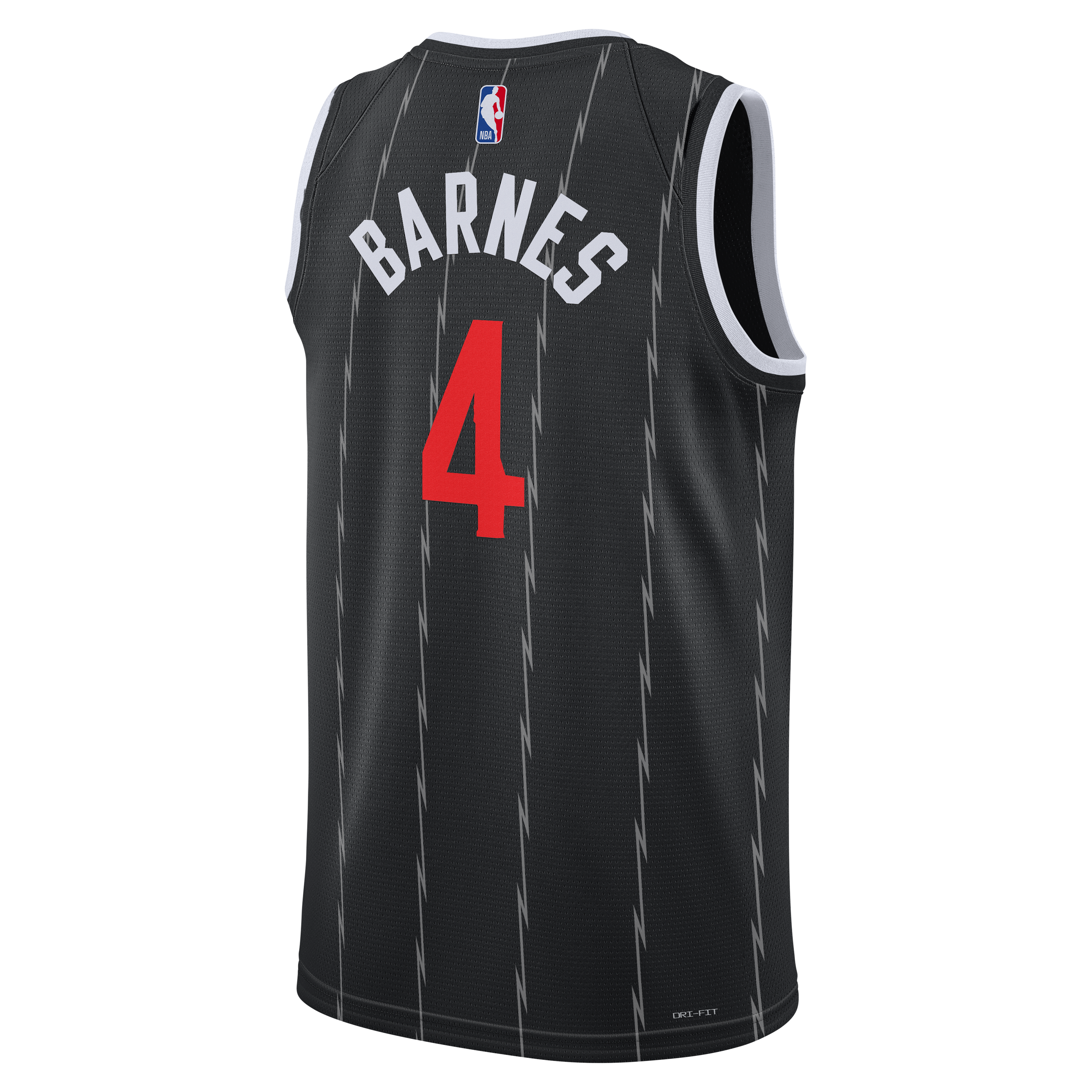 Unisex Nike Scottie Barnes Black Toronto Raptors Swingman Jersey - City Edition