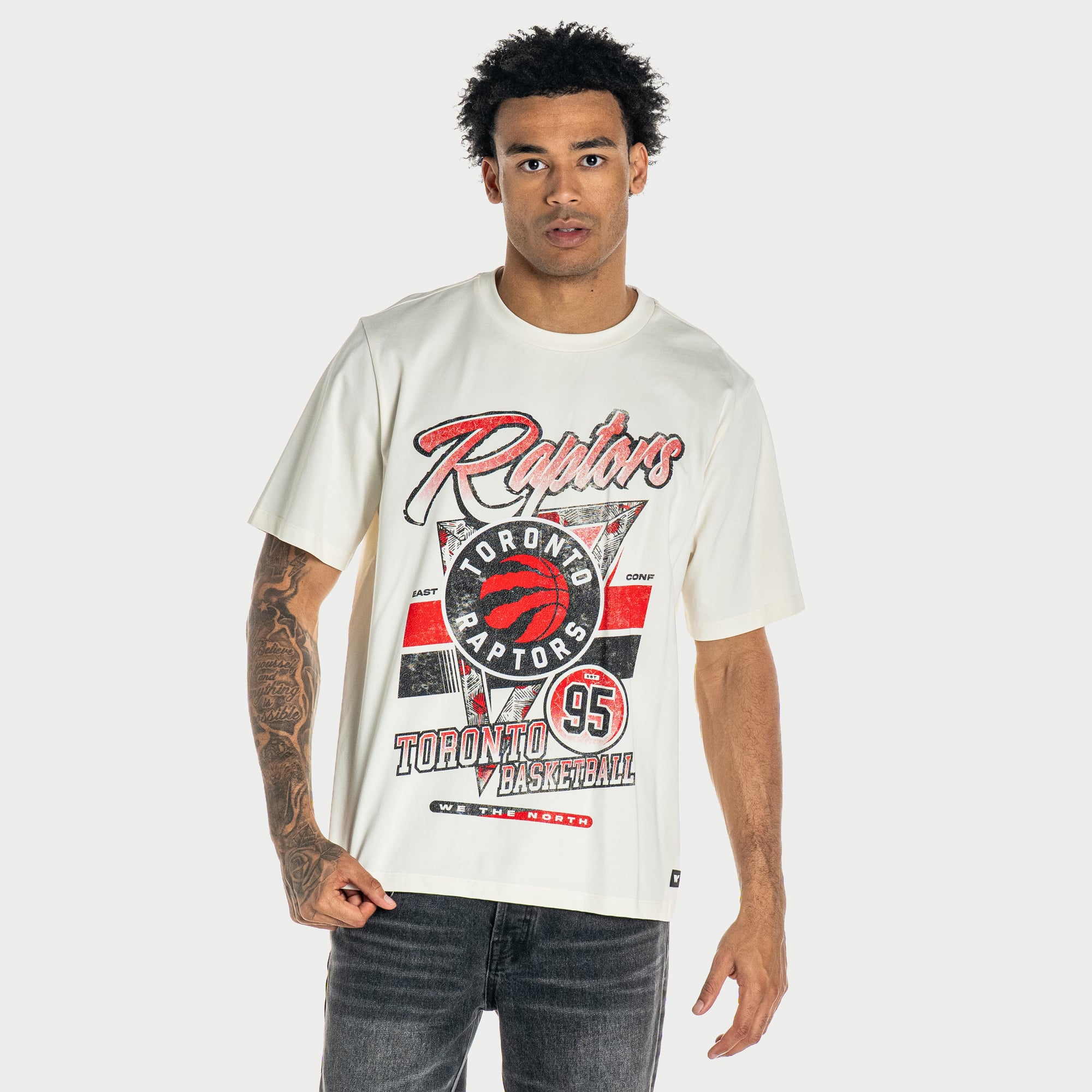 Unisex The Wild Collective  White Toronto Raptors We North Band T-Shirt