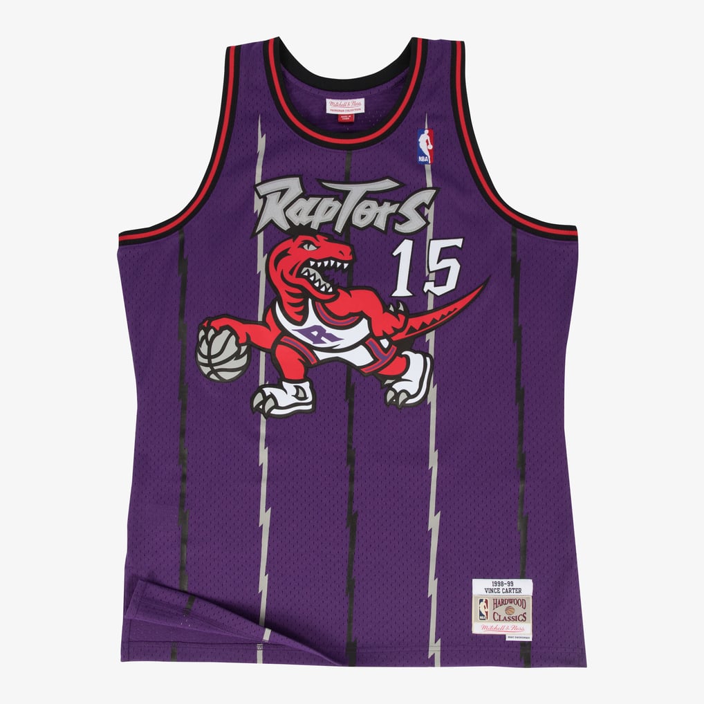 Uk Raptors Guide Vince Carter Toronto Raptors 1998-99 Mitchell & Ness Purple Swingman ...