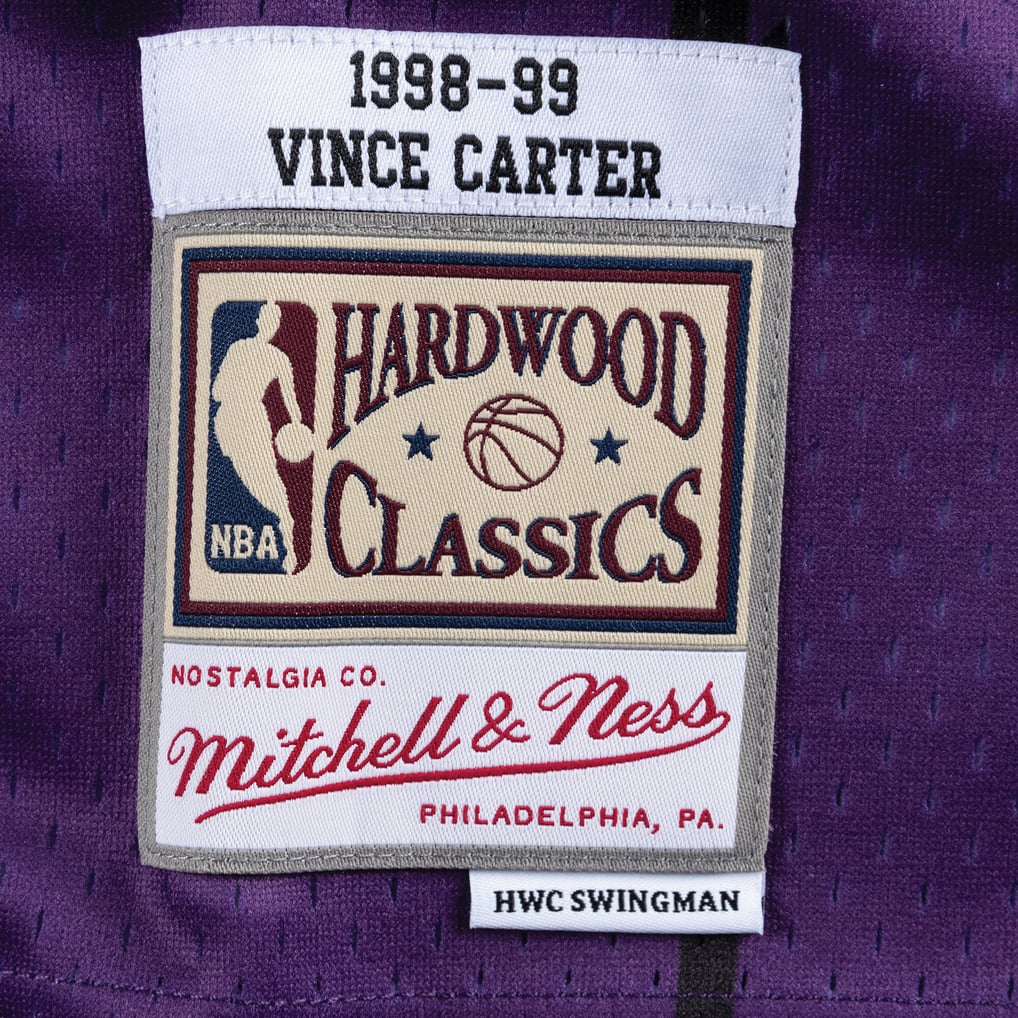 Uk Raptors Guide Vince Carter Toronto Raptors 1998-99 Mitchell & Ness Purple Swingman ...