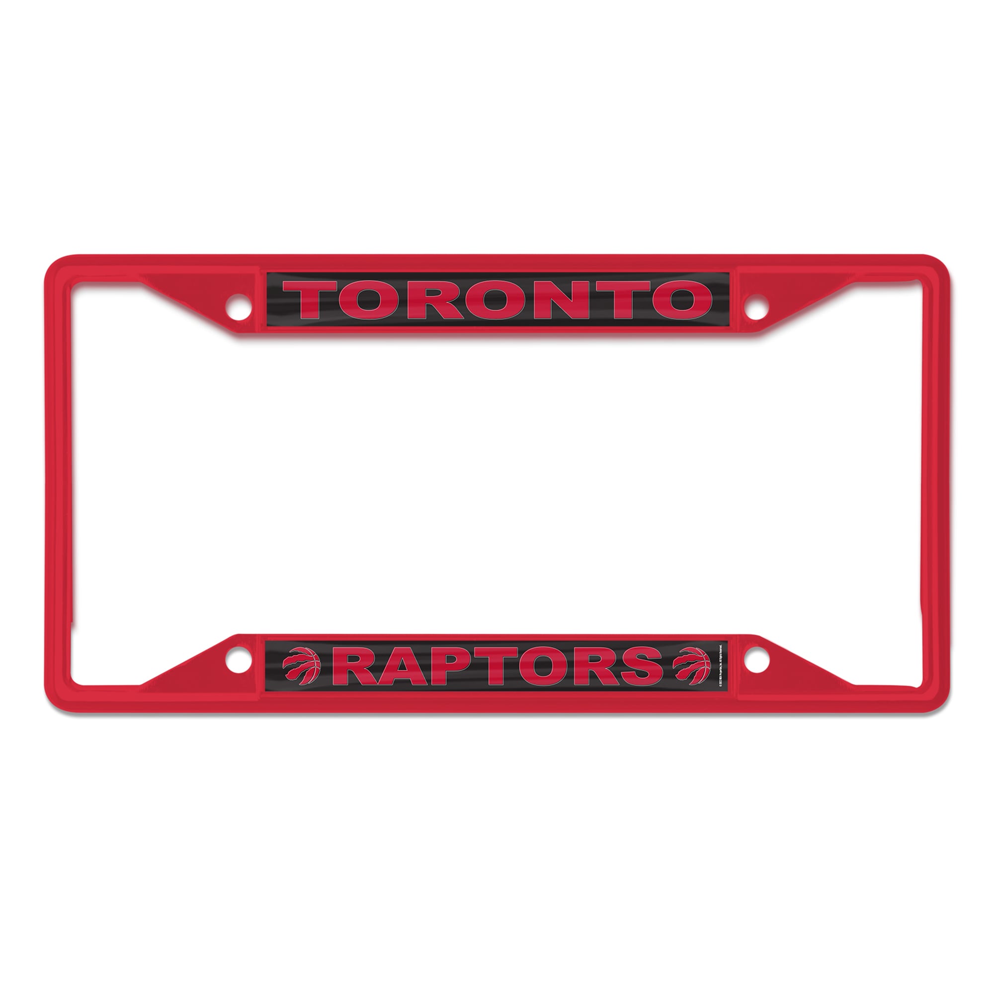 Cadre de plaque d'immatriculation en métal WinCraft Toronto Raptors