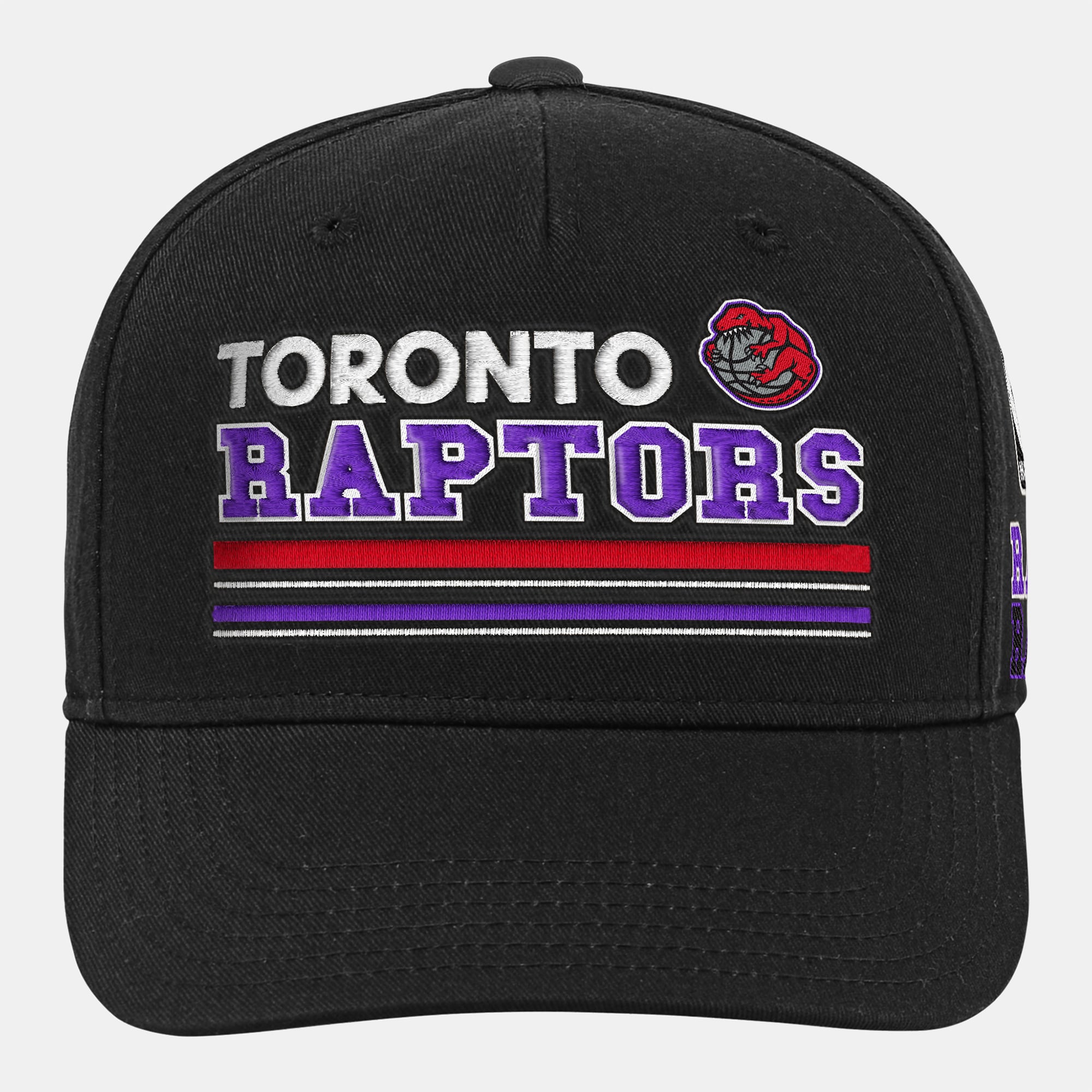 Youth Mitchell & Ness Black Toronto Raptors Triple Play Pro Pinch Adjustable Hat