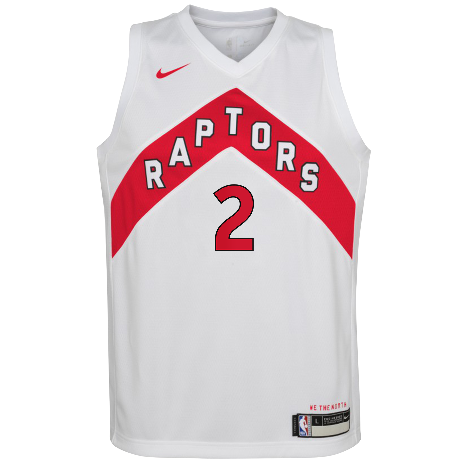 Maillot Swingman Nike Kawhi Leonard blanc des Raptors de Toronto pour jeunes - Édition Association