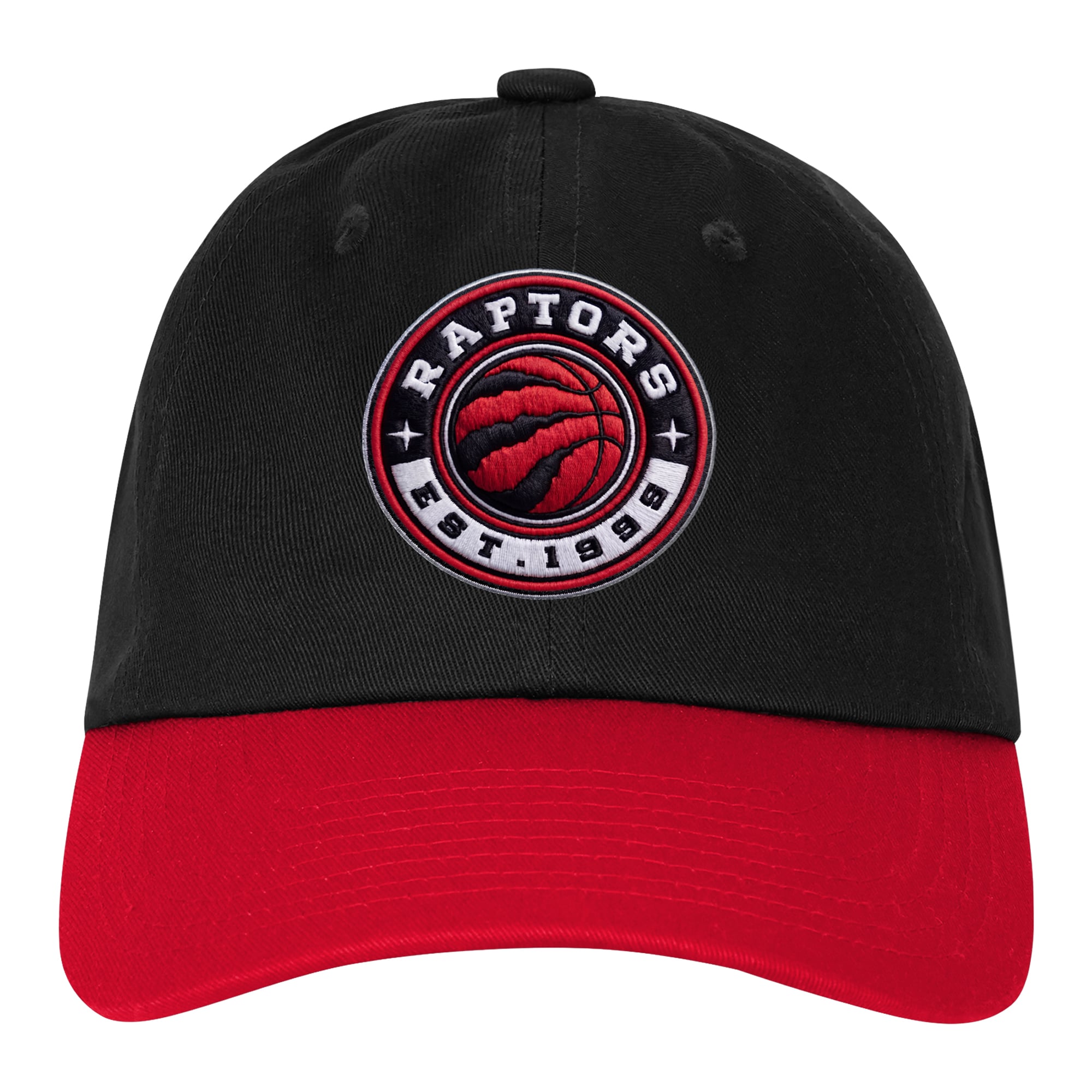 Casquette ajustable Outerstuff noire et rouge Toronto Raptors pour jeunes, en hommage aux papas