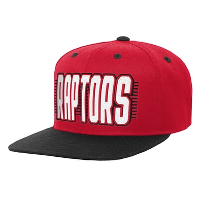 Toronto Raptors Outerstuff Youth Snapback Hat - Red/Black