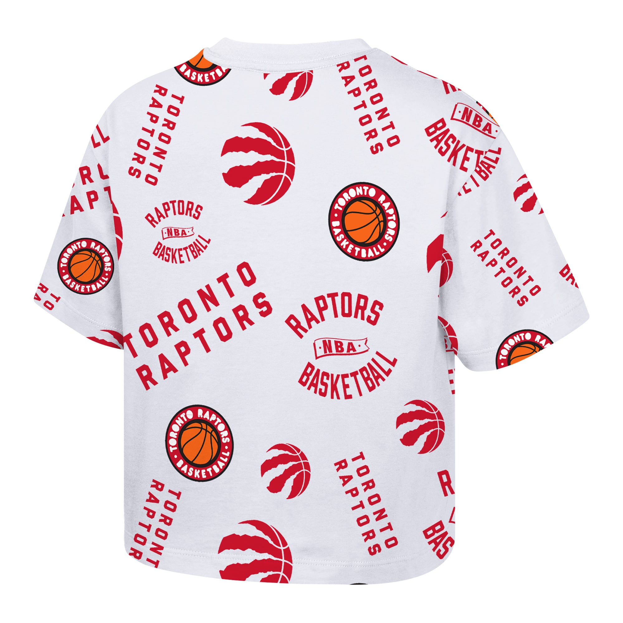 Youth Outerstuff  White Toronto Raptors Hot Stepper Boxy T-Shirt