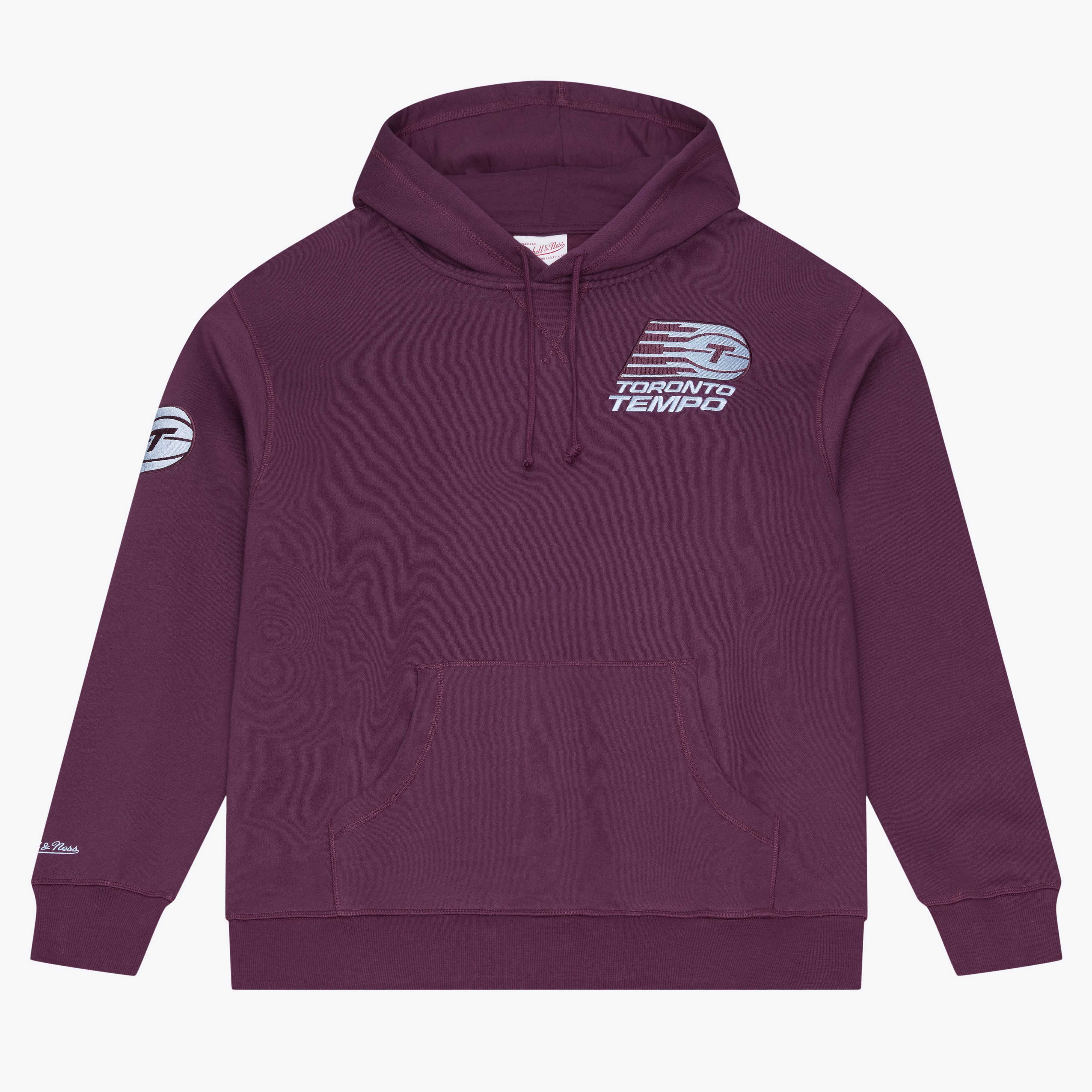 Sweat à capuche Mitchell & Ness Bordeaux Toronto Tempo Vintage Logo pour homme