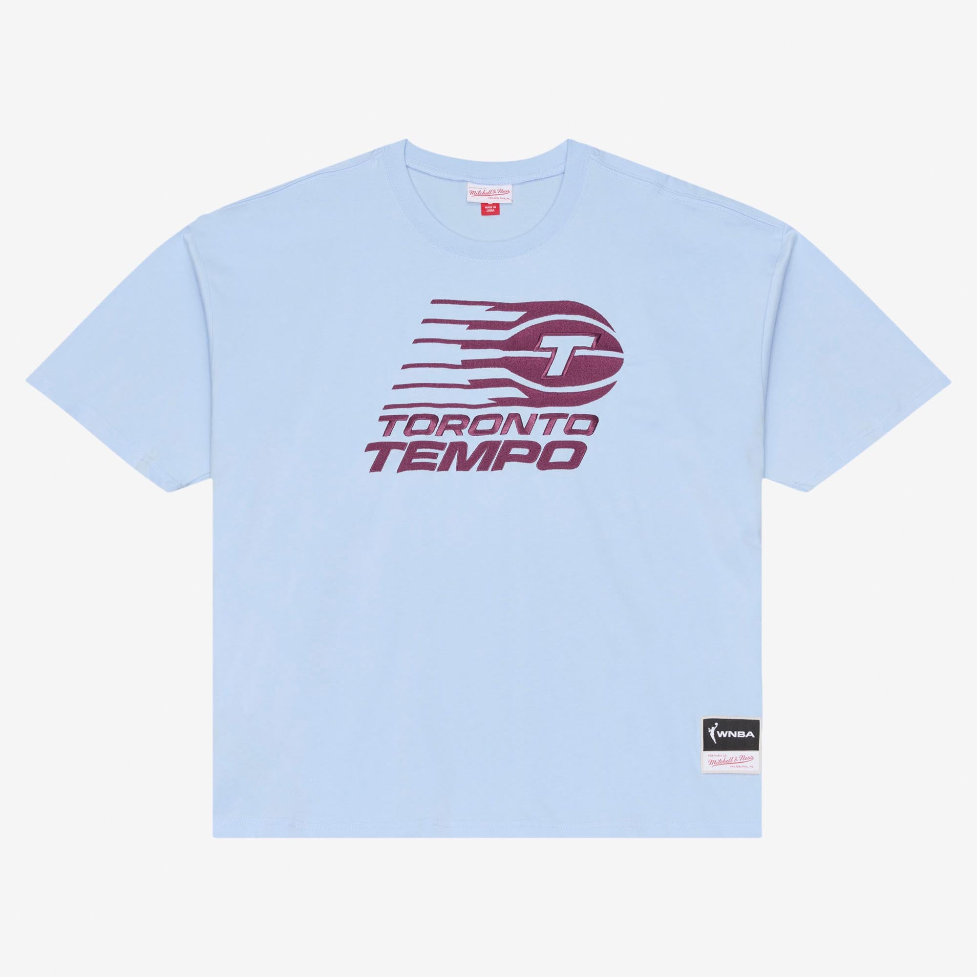 T-shirt Mitchell & Ness Hydrogen Blue Toronto Tempo Boxy pour homme