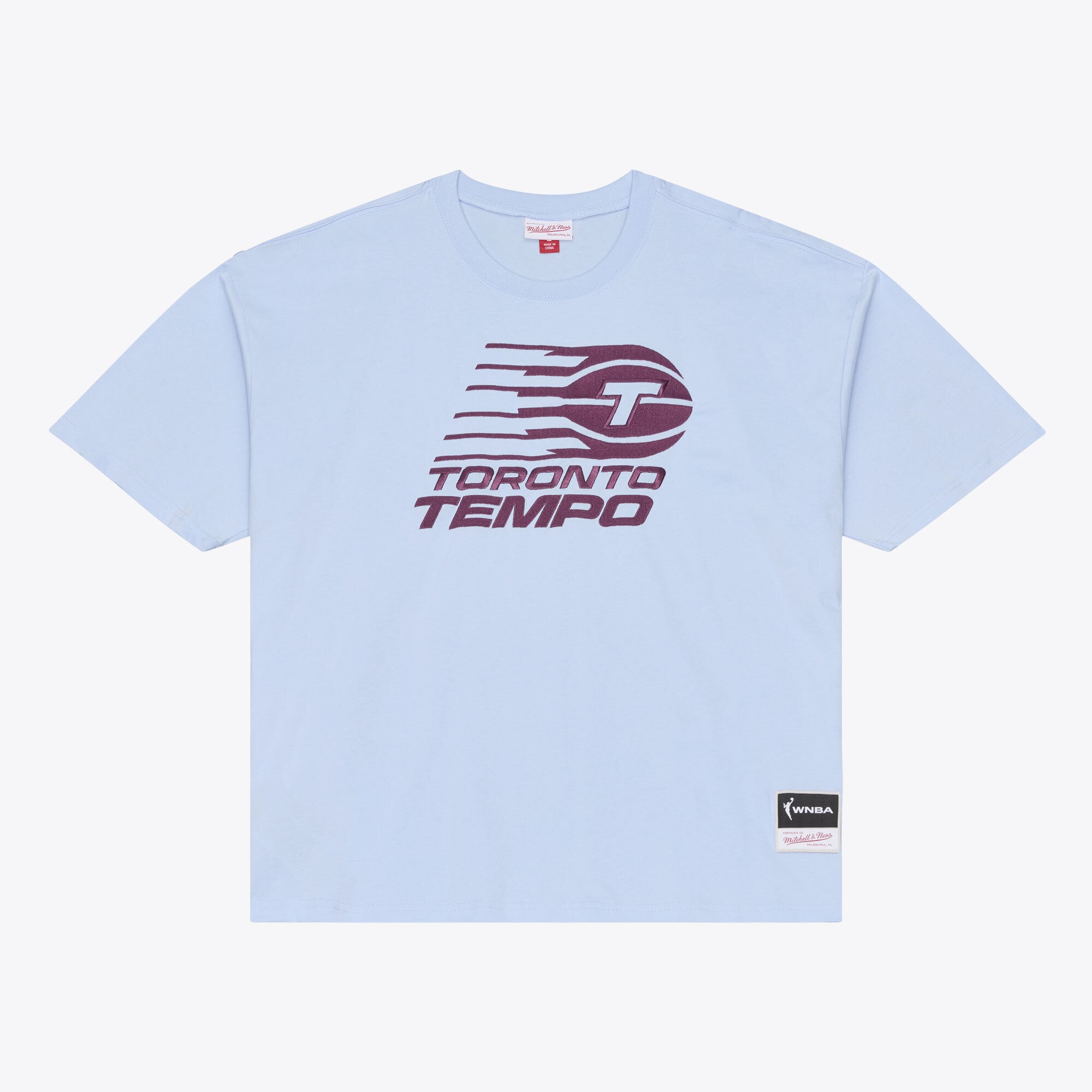 Men's Mitchell & Ness Powder Blue Toronto Tempo Logo Boxy T-Shirt