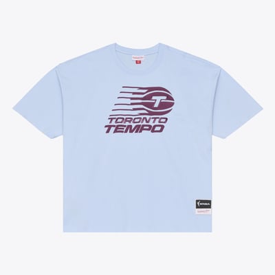 Toronto Tempo Mitchell & Ness Logo Boxy T-Shirt - Powder Blue

