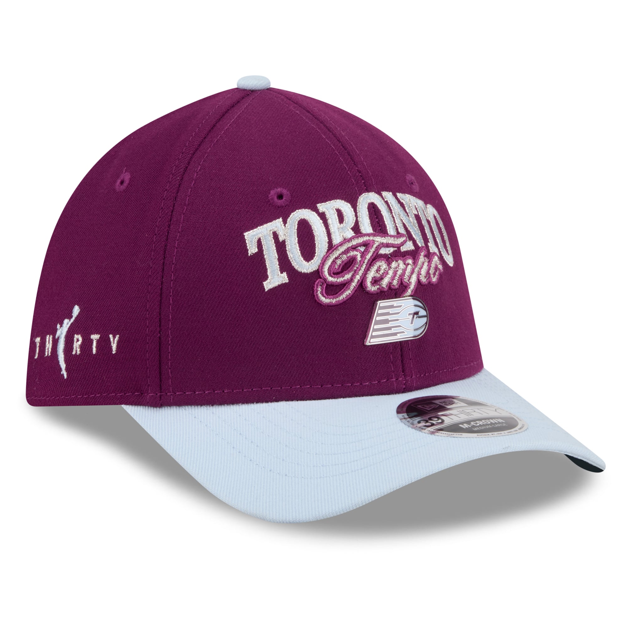 Men's New Era Bordeaux/Hydrogen Blue Toronto Tempo Tip-Off 39THIRTY M-Crown Flex Fit Hat