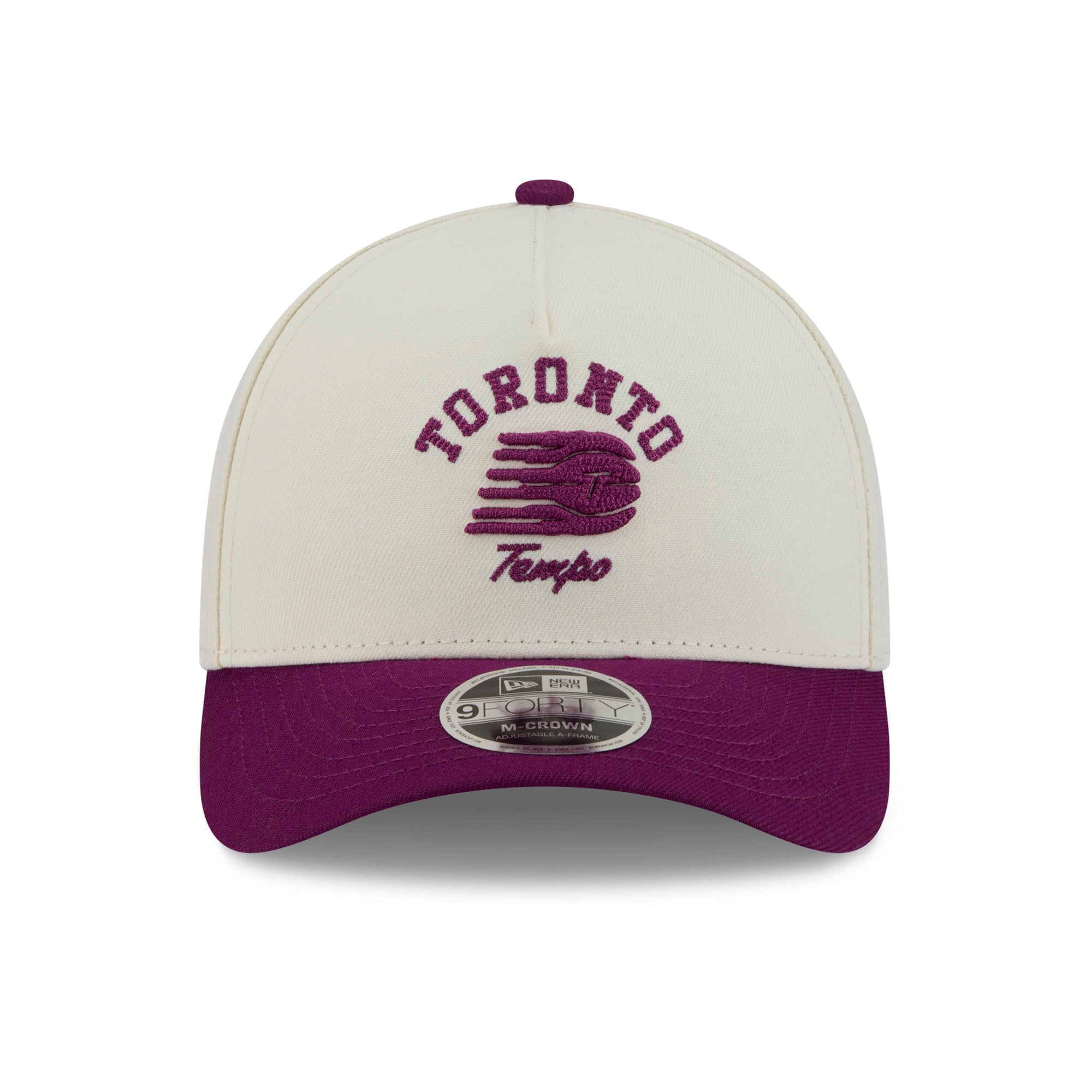 Casquette ajustable New Era Toronto Tempo Arch 9FORTY M-Crown couleur crème pour homme