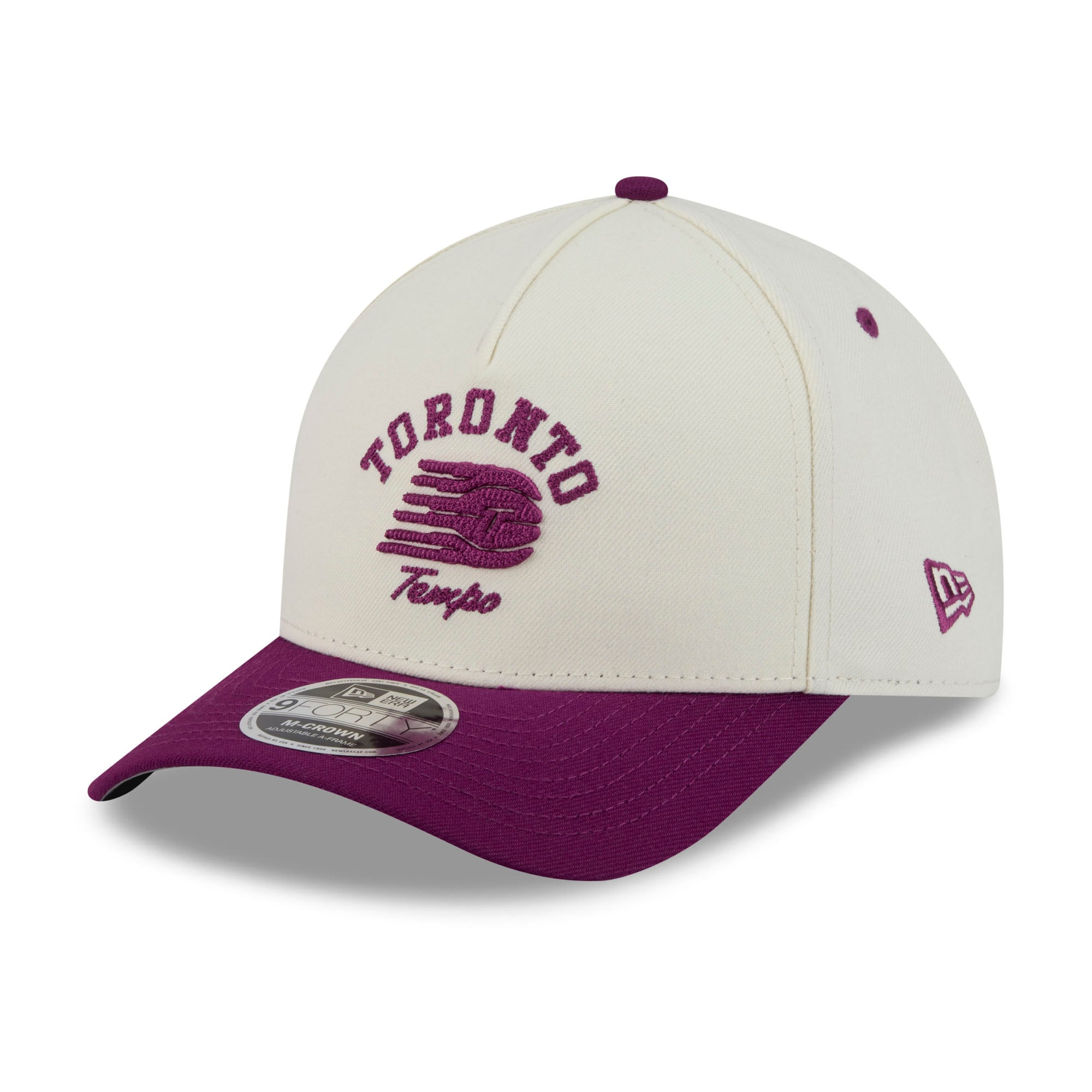 Casquette ajustable New Era Toronto Tempo Arch 9FORTY M-Crown couleur crème pour homme