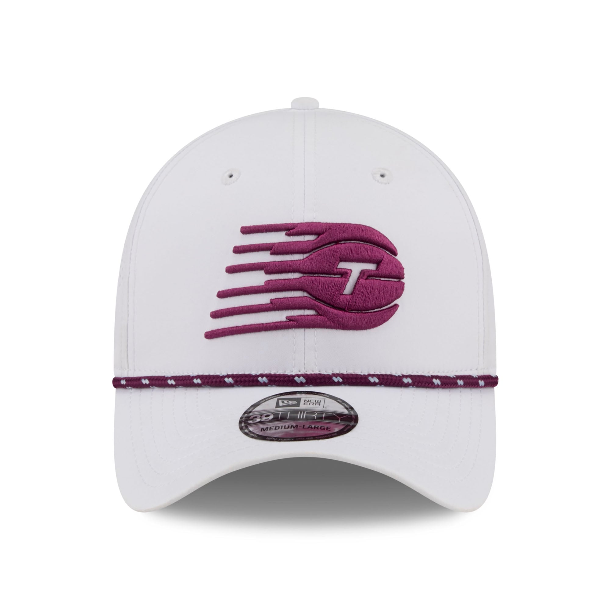 Men's New Era White Toronto Tempo Perf 39THIRTY Flex Hat