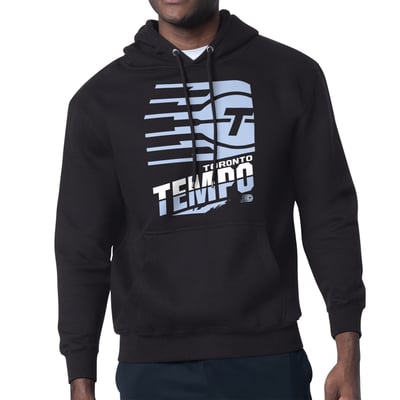 Toronto Tempo Starter Logo Zoom Graphic Fleece Hoodie - Black
