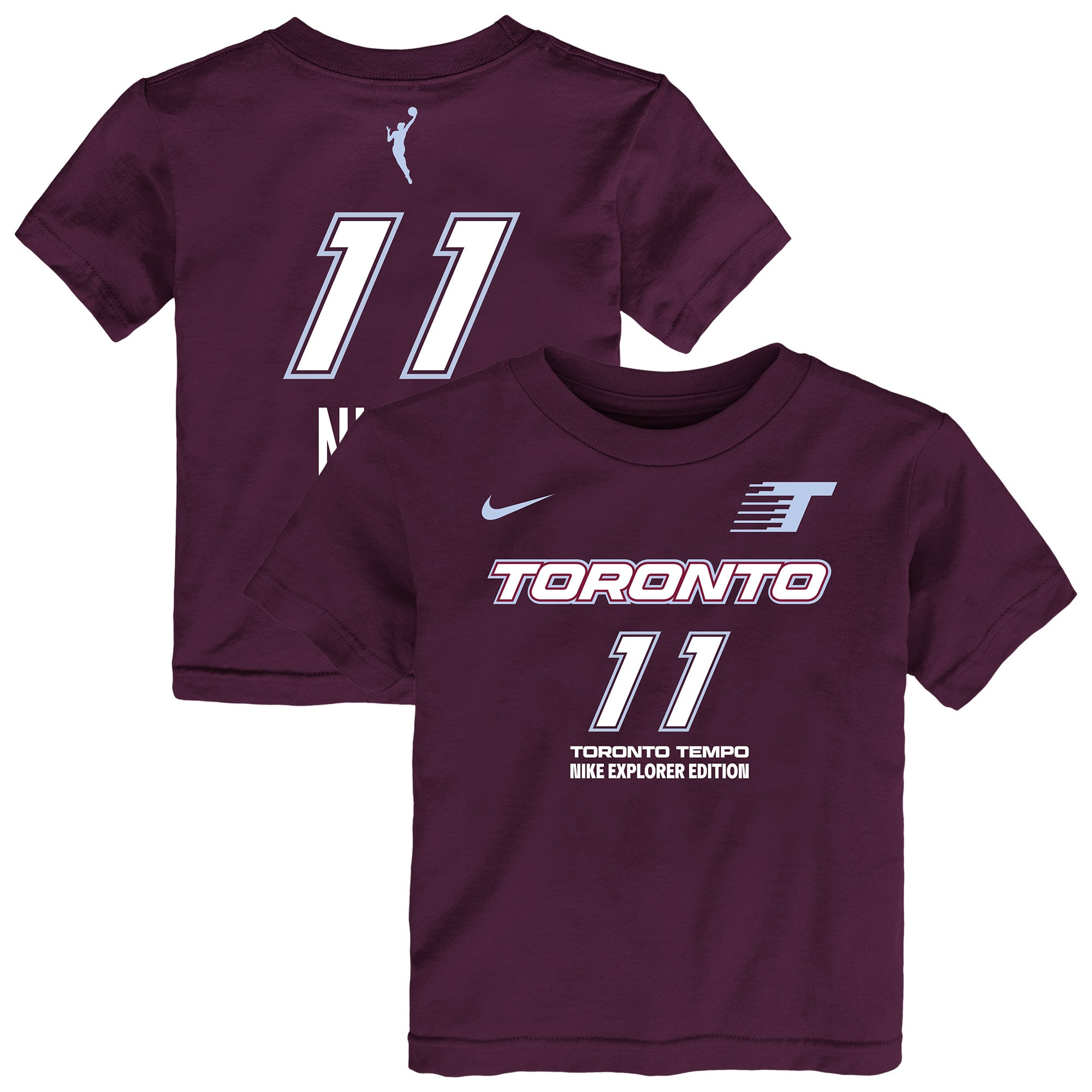 Toddler Nike Kia Nurse Bordeaux Toronto Tempo Explorer Edition Name & Number T-Shirt