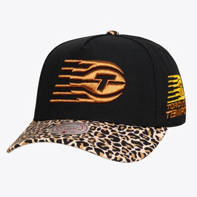  Toronto Tempo Mitchell & Ness Unisex Cheetah Pro Adjustable Hat - Black