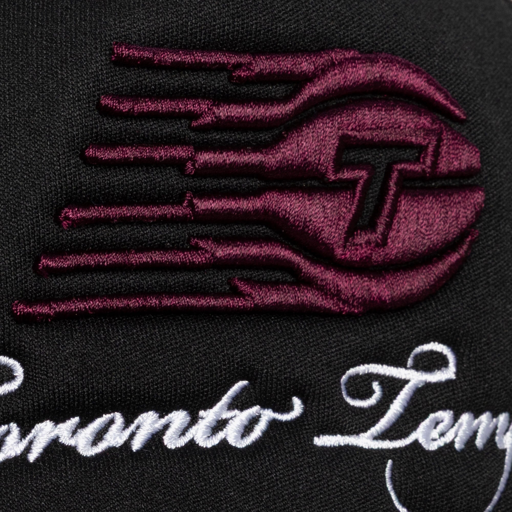 Casquette trucker unisexe Mitchell & Ness noire Toronto Tempo Script Pro à pincement ajustable
