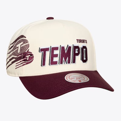 Toronto Tempo Mitchell & Ness Unisex Big Time Pro Crown Snapback Hat - Cream