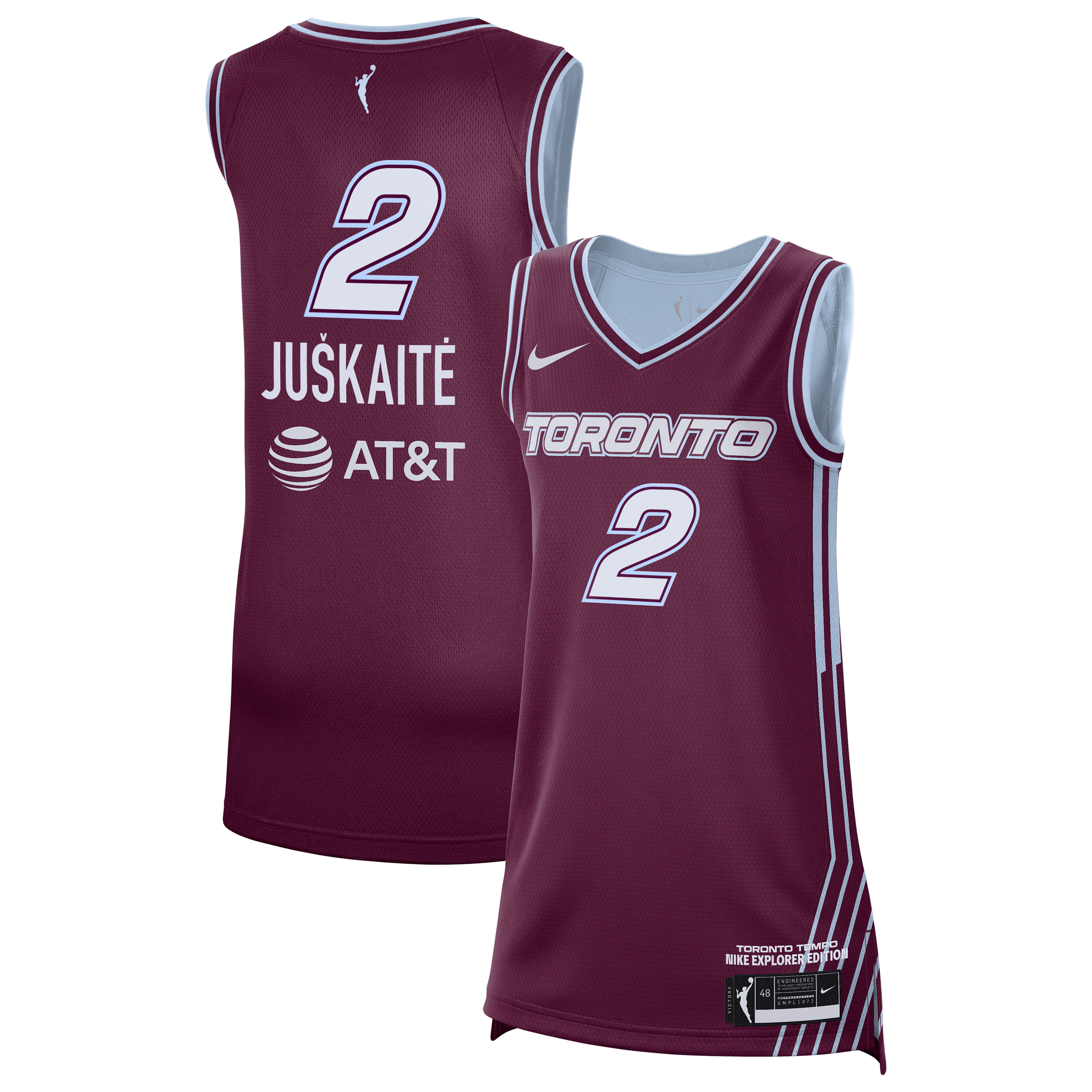 Maillot unisexe Nike Laura Juškaitė Bordeaux Toronto Tempo Victory - Édition Explorer