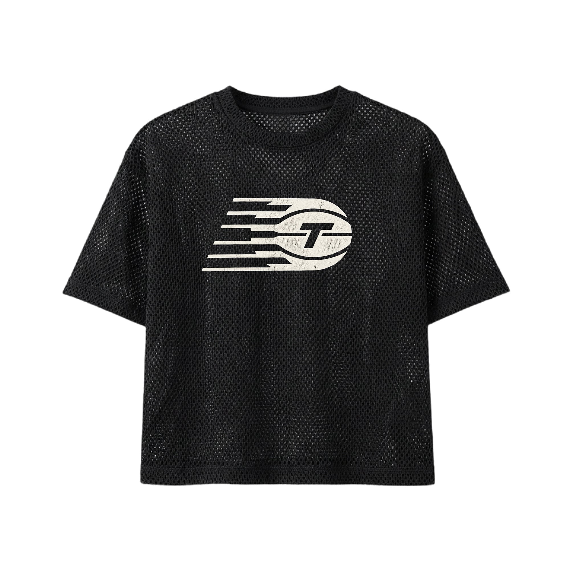 T-shirt court unisexe Peau De Loup noir Toronto Tempo Mesh Boxy
