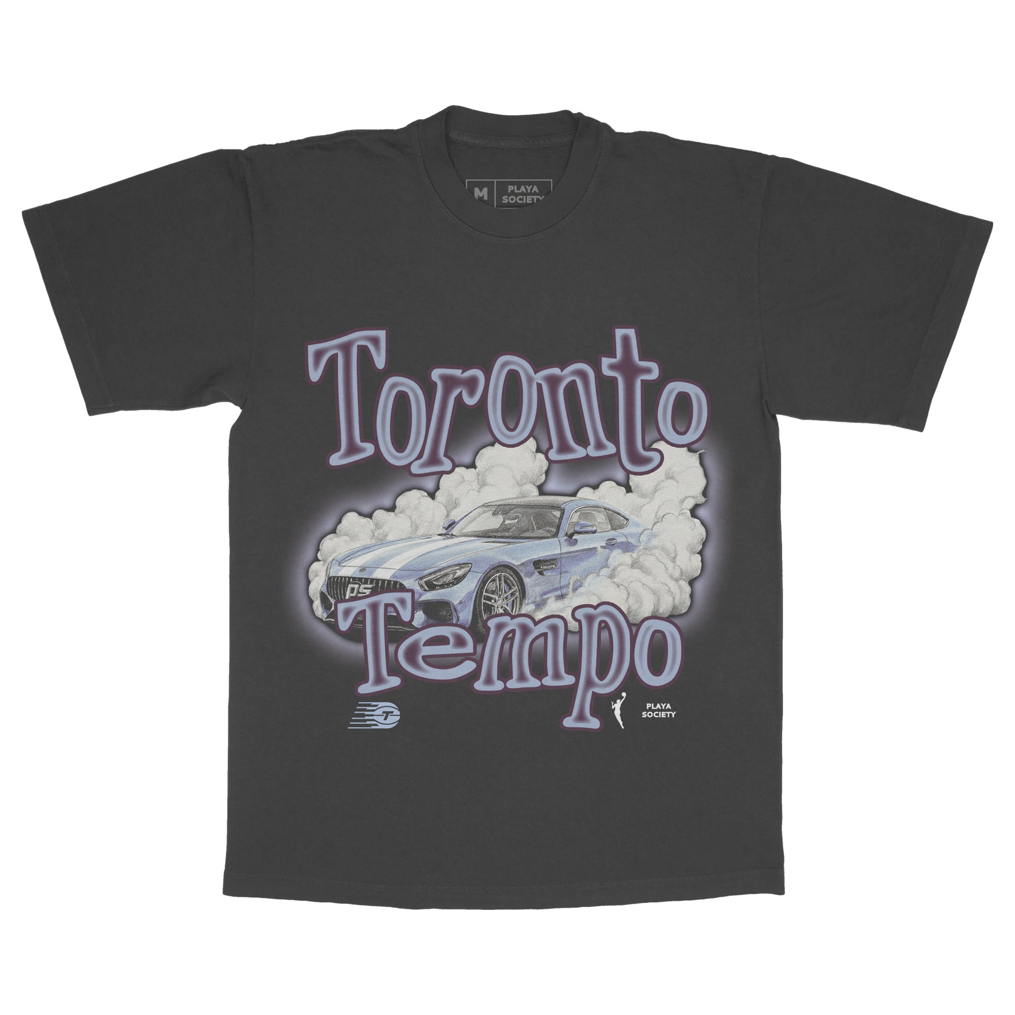 T-shirt unisexe Playa Society Black Toronto Tempo Sketch