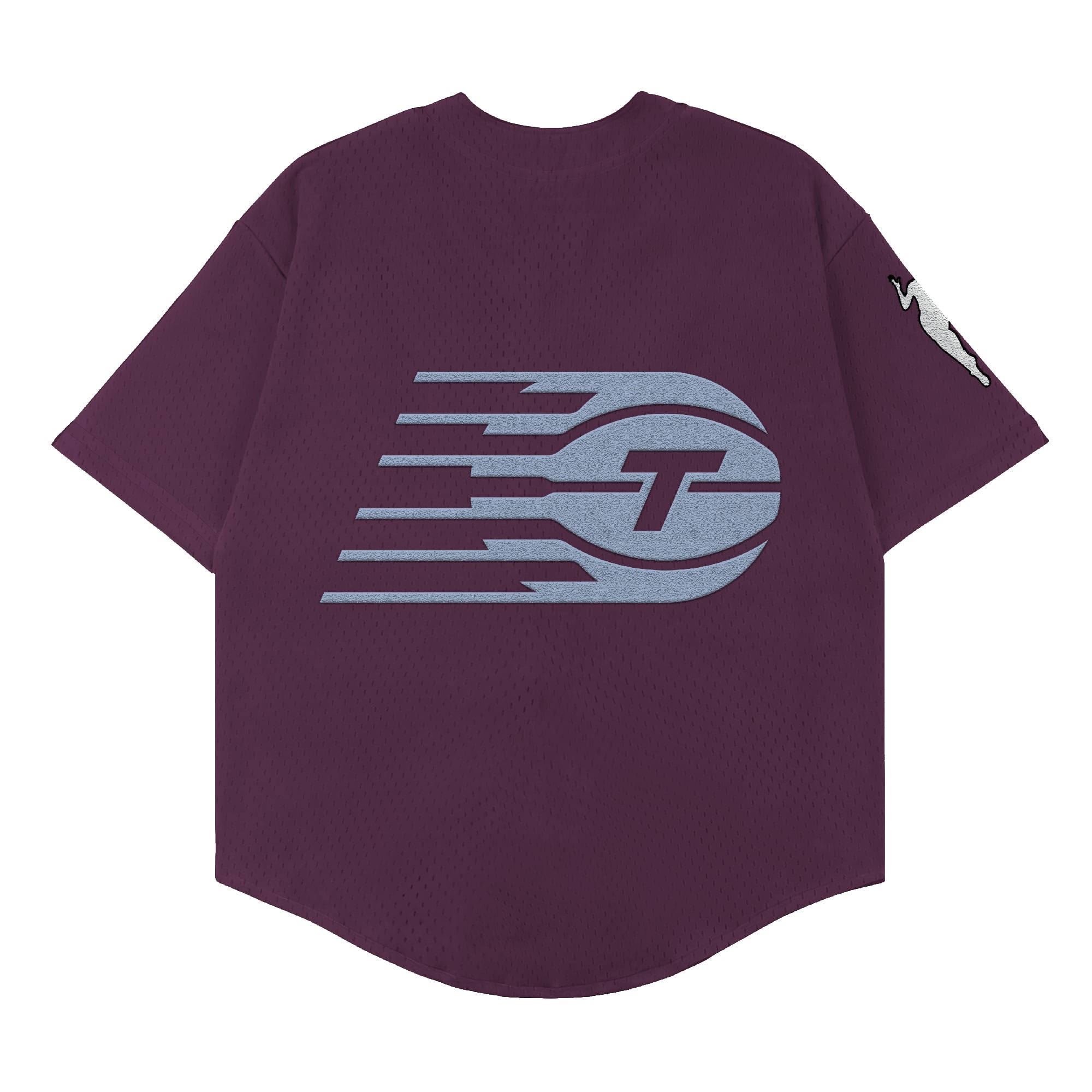 Maillot de baseball unisexe Playa Society Bordeaux Toronto Tempo à boutons