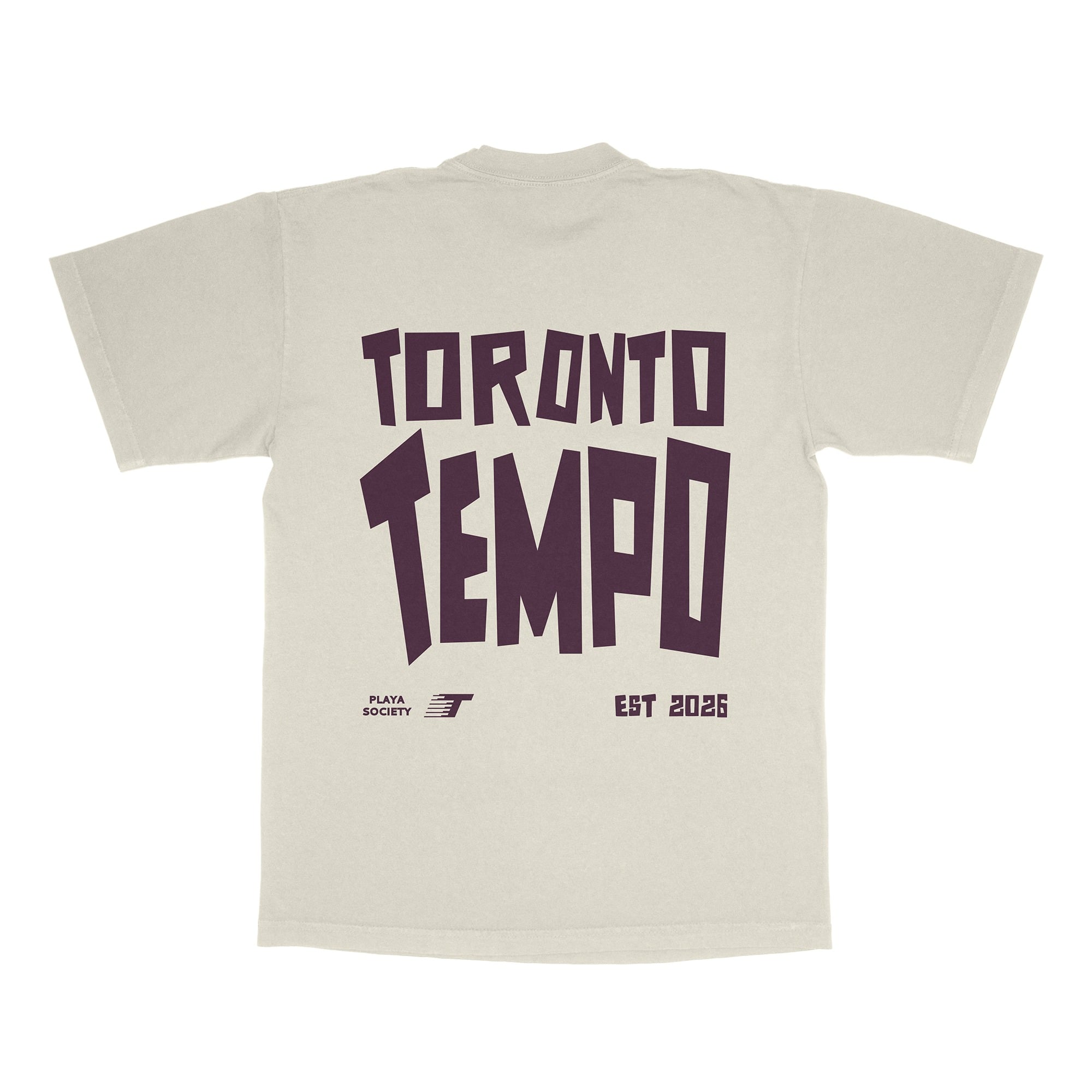 T-shirt unisexe Playa Society Oatmeal Toronto Tempo Est