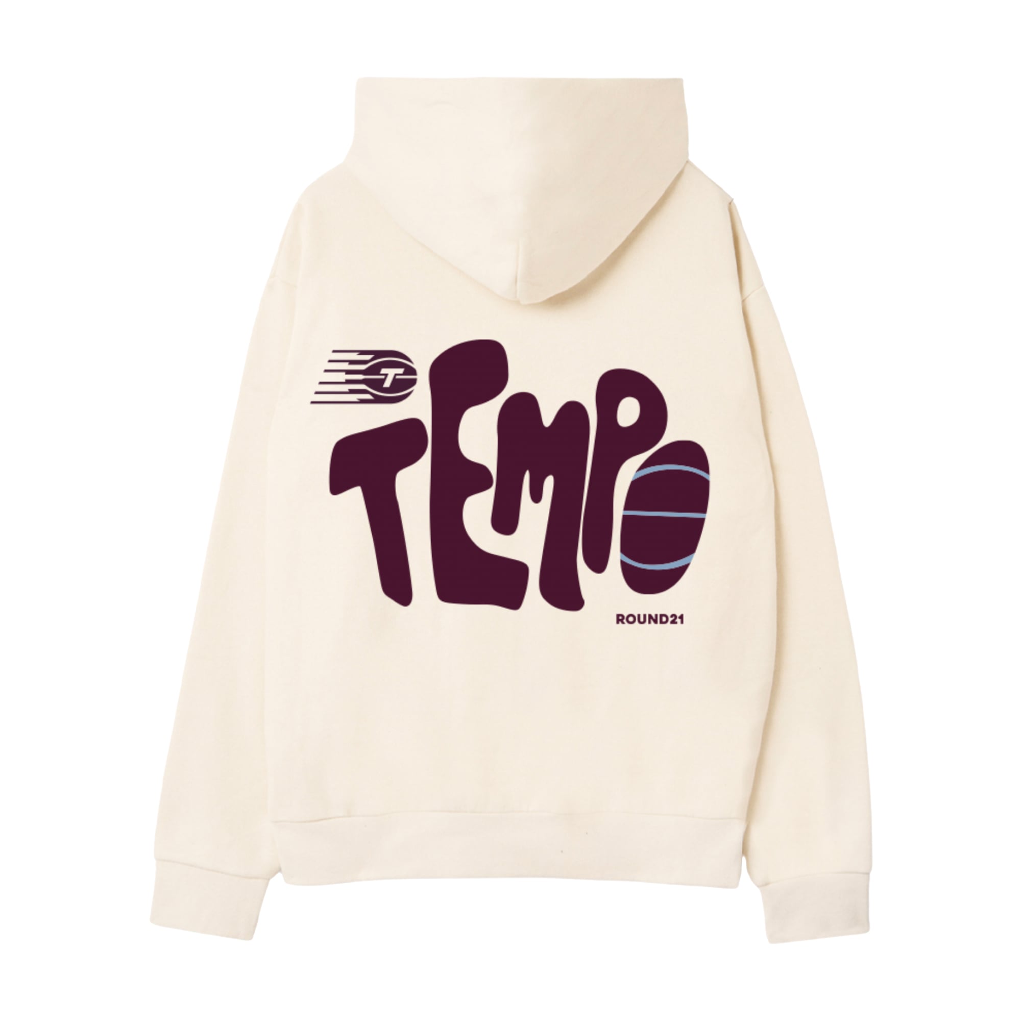 Sweat à capuche unisexe round21 Cream Toronto Tempo Heart of