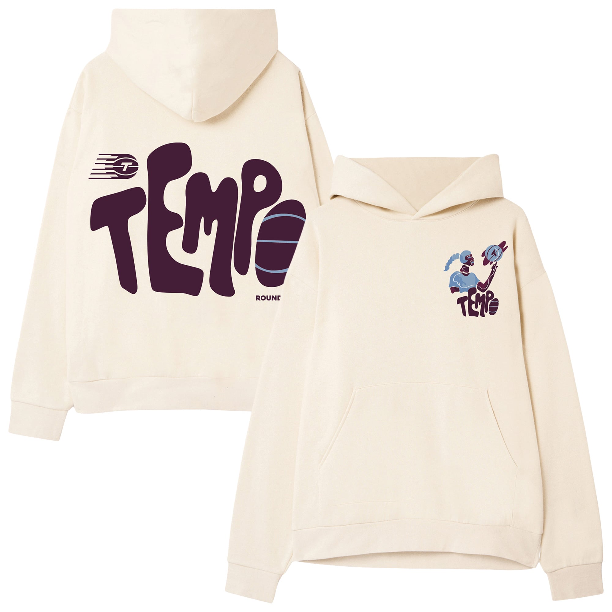 Unisex round21 Cream Toronto Tempo Heart of Hoodie