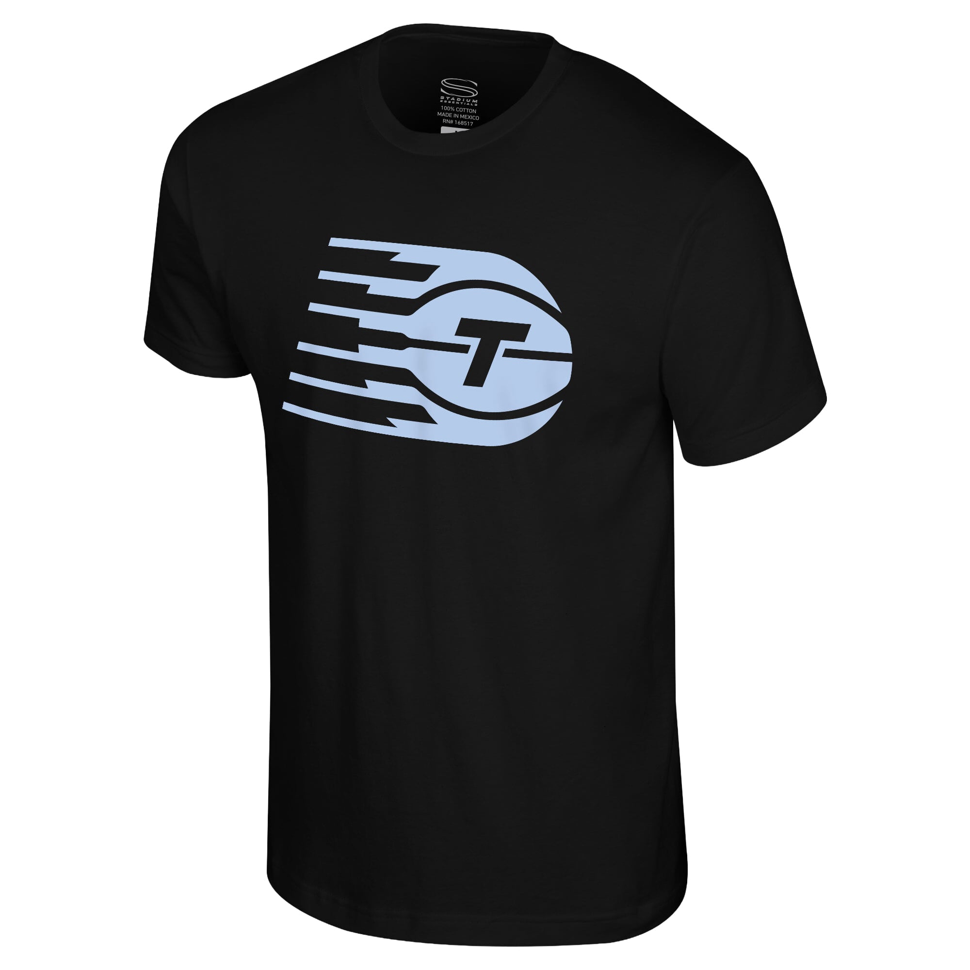 T-shirt unisexe Stadium Essentials noir Toronto Tempo Origins avec logo couleur