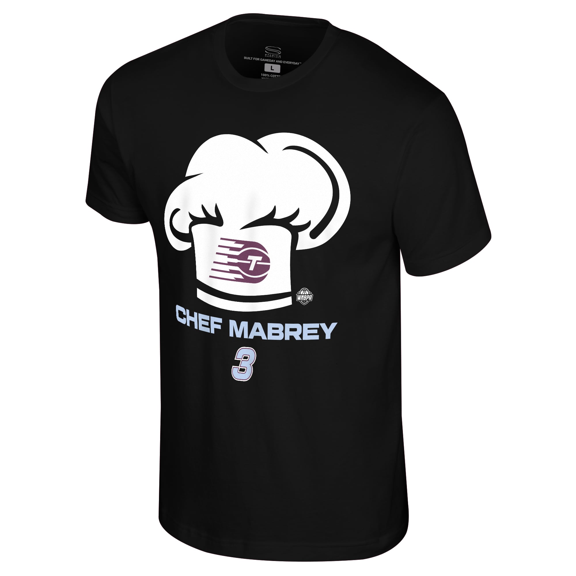 T-shirt unisexe Stadium Essentials Marina Mabrey noir Toronto Tempo Chef