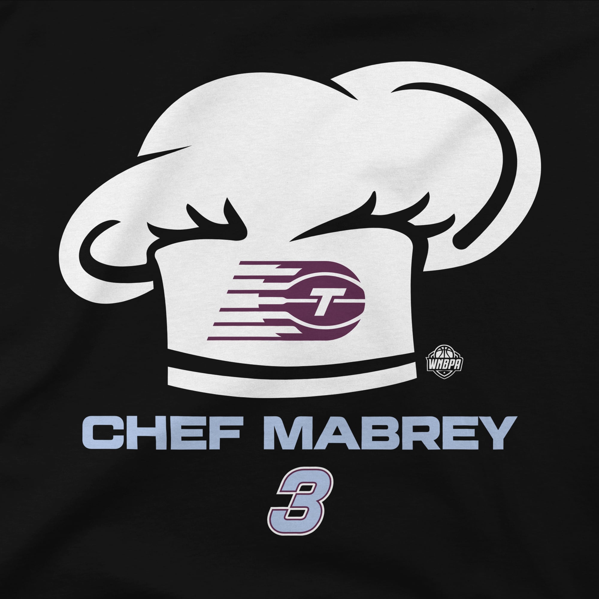 T-shirt unisexe Stadium Essentials Marina Mabrey noir Toronto Tempo Chef