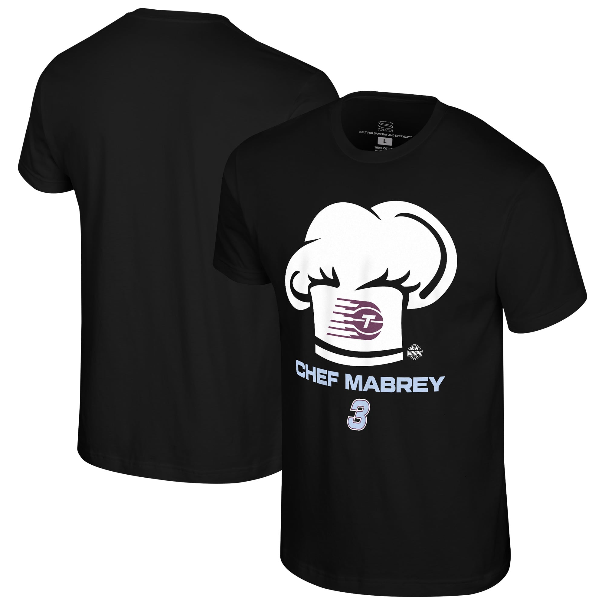 T-shirt unisexe Stadium Essentials Marina Mabrey noir Toronto Tempo Chef