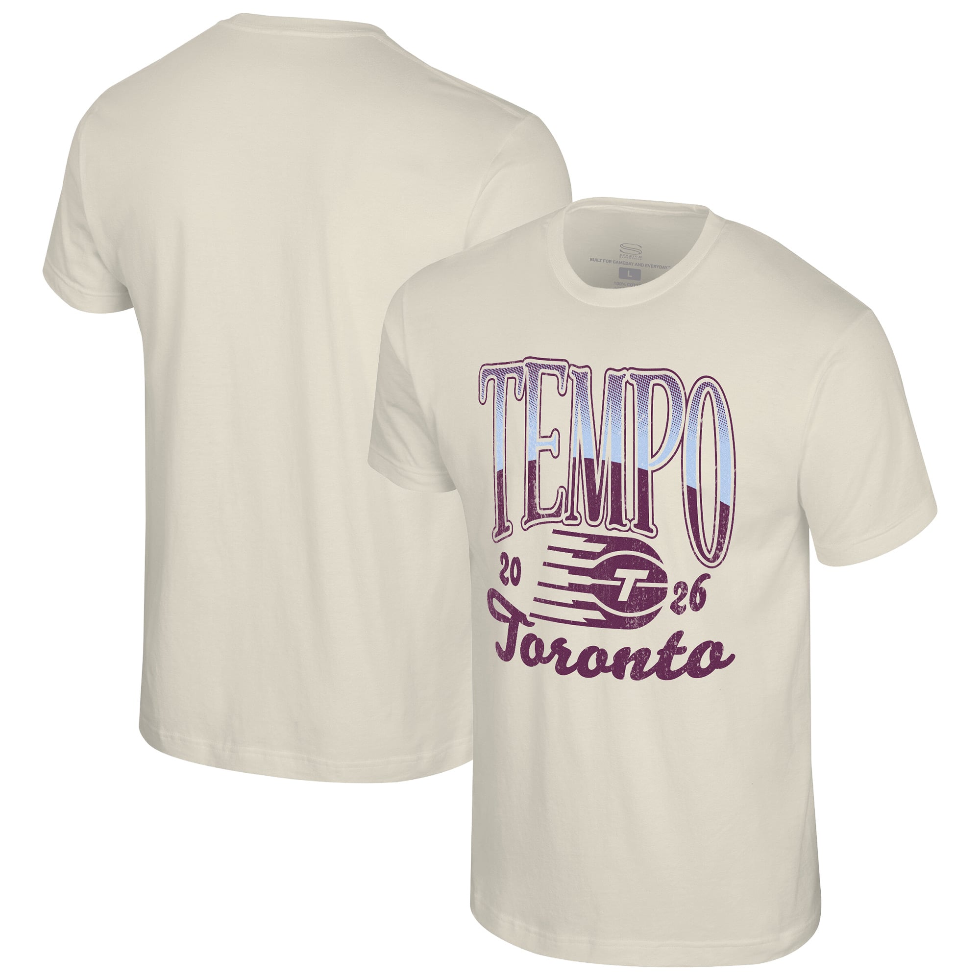 Unisex Stadium Essentials Natural Toronto Tempo Sky High T-Shirt