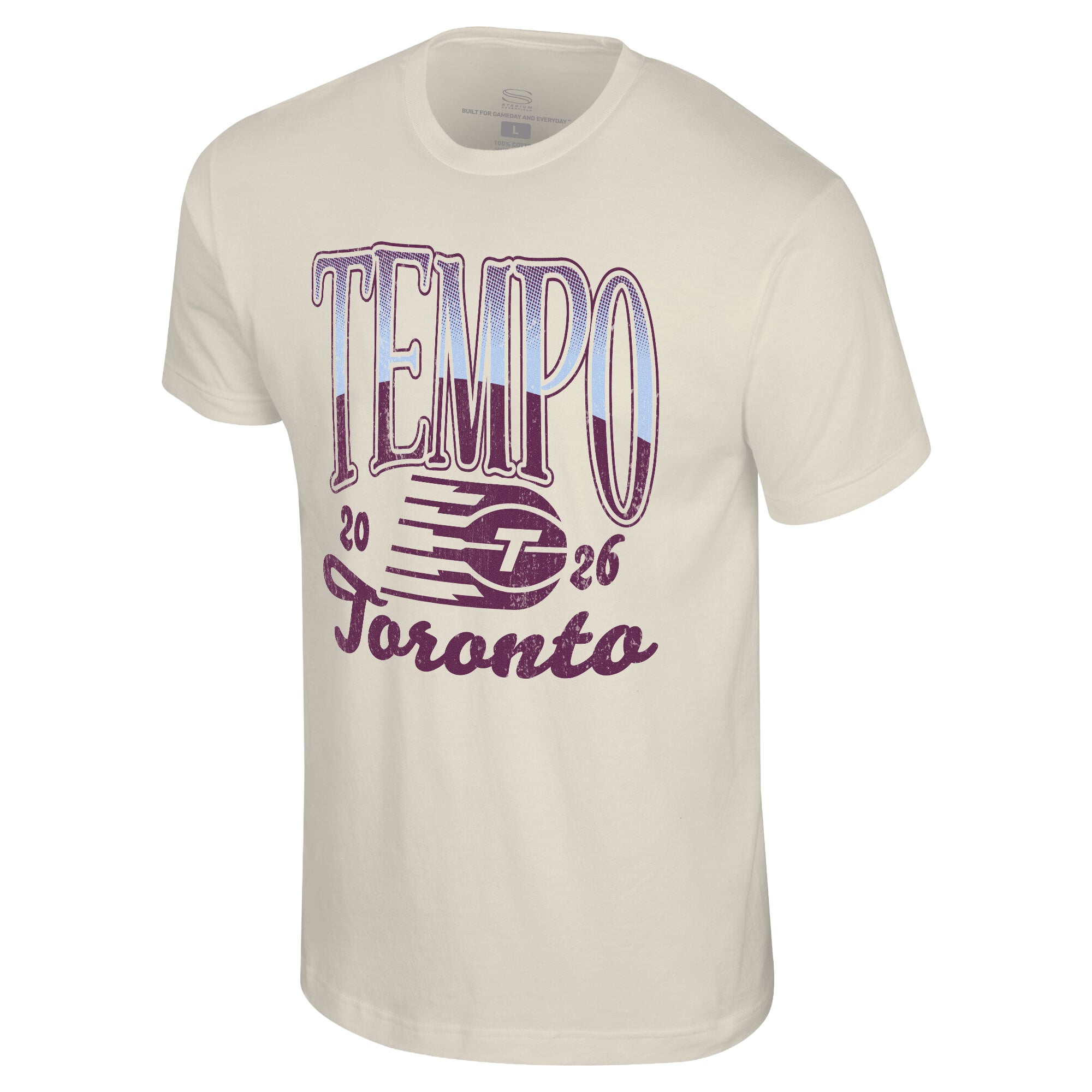 Unisex Stadium Essentials Natural Toronto Tempo Sky High T-Shirt