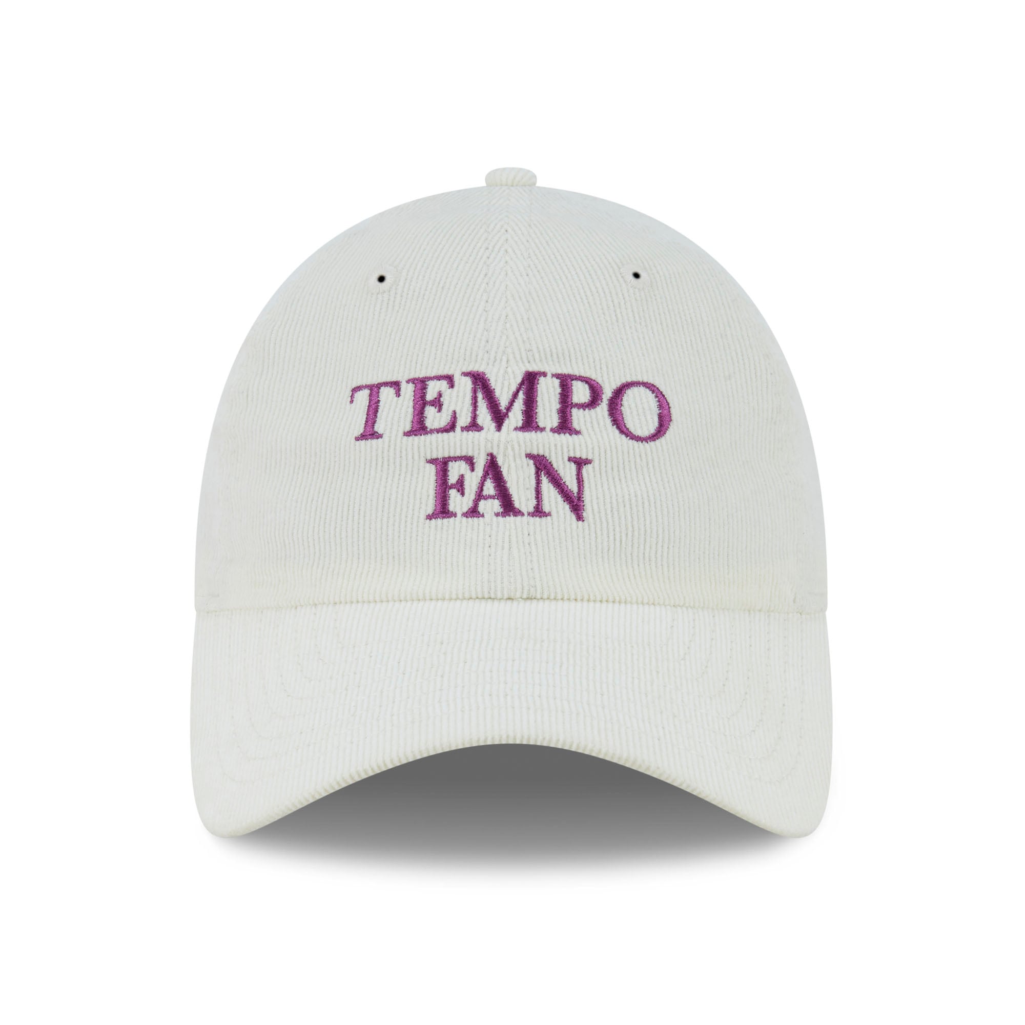 Casquette ajustable New Era Toronto Tempo Fan blanche en velours côtelé 9TWENTY pour femme
