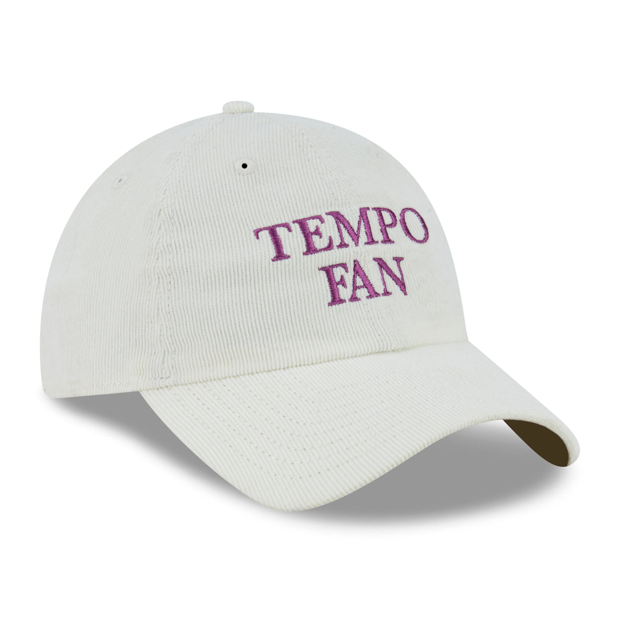 Women's New Era White Toronto Tempo Fan Corduroy 9TWENTY Adjustable Hat