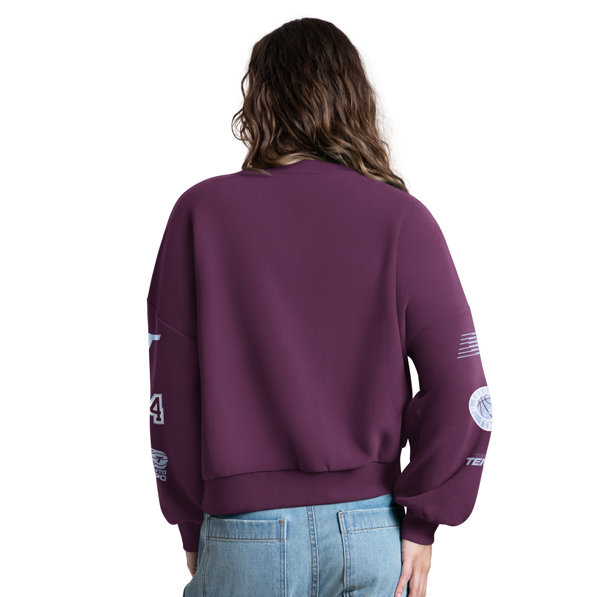 Women's Starter Bordeaux Toronto Tempo Fan Catch Sweatshirt