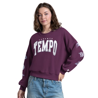 Toronto Tempo Starter Women's Fan Catch Sweatshirt - Bordeaux
